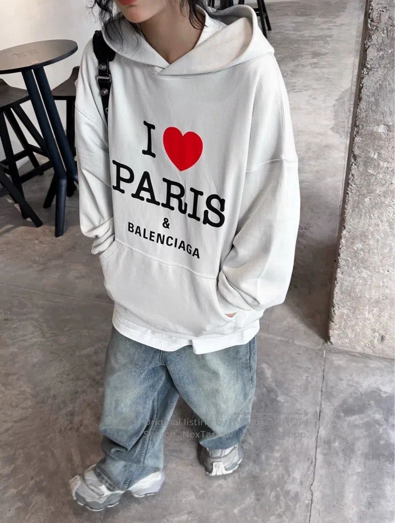 Balenciaga Balenciaga Cola Graffiti Hooded Long Sleeve Sweater White Size US XXS / EU 40 - 8 Thumbnail