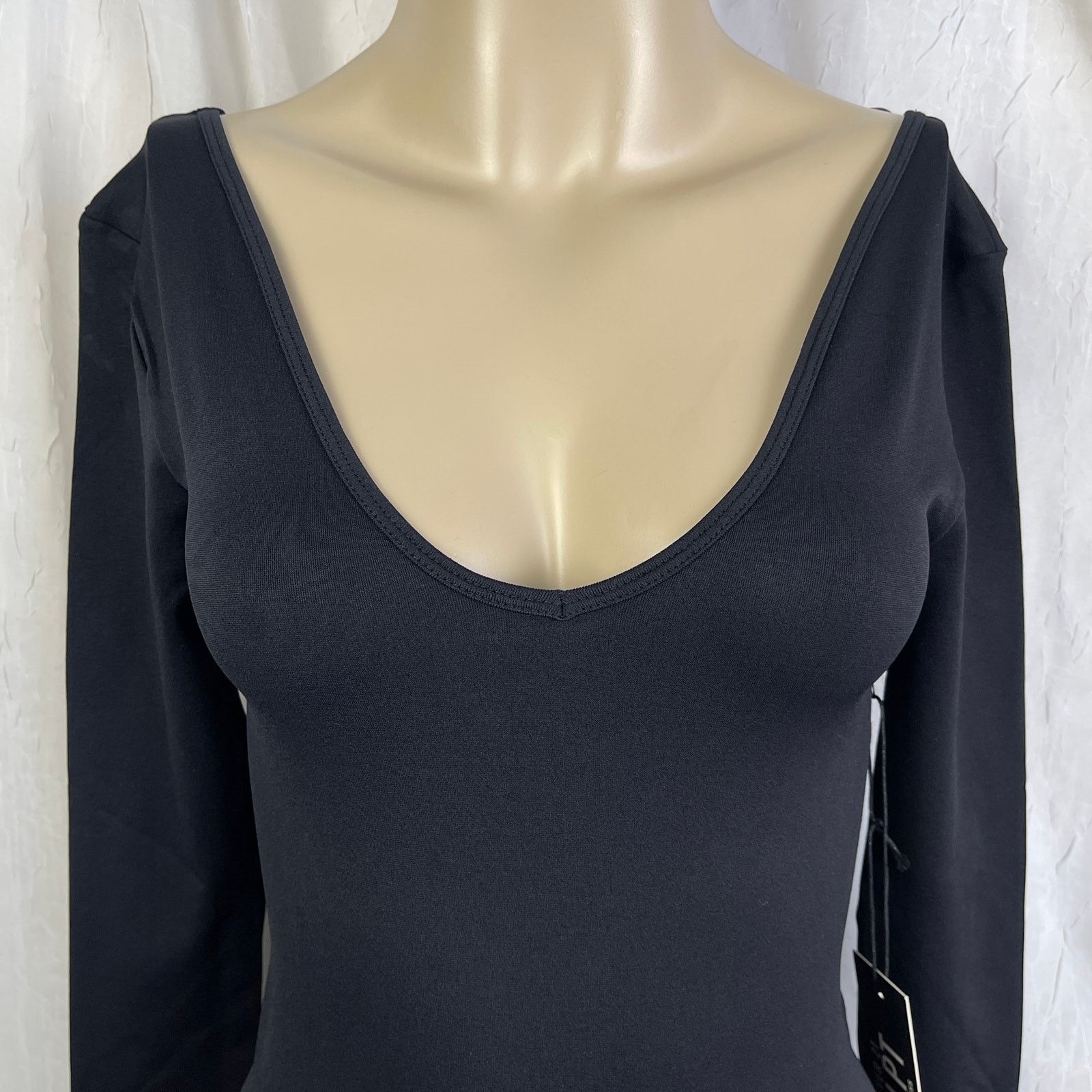 Forever 21 Forever 21 Seamless Thong Bodysuit Long Sleeve Black NWT S Size S / US 4 / IT 40 - 2 Thumbnail
