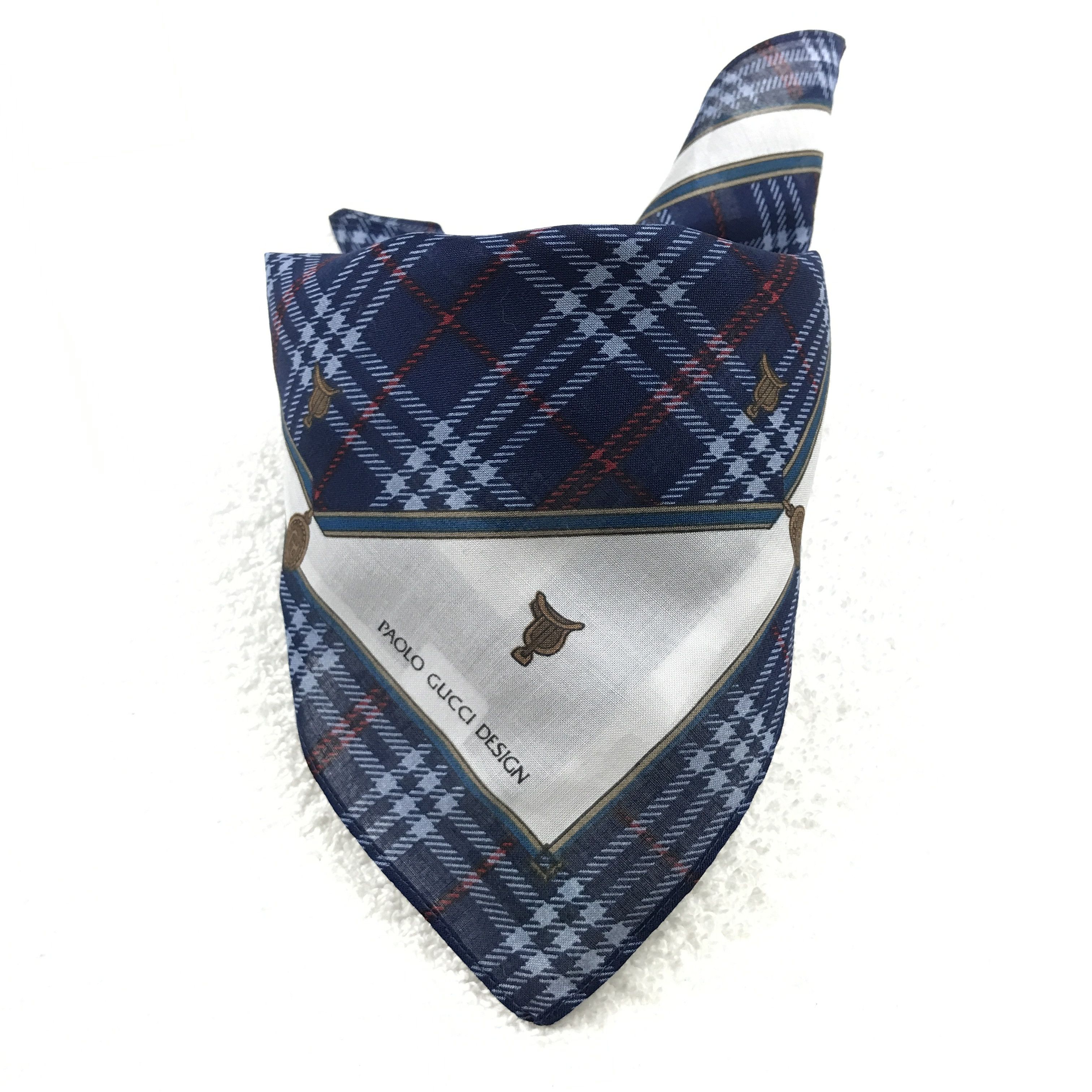 Paolo Gucci × Vintage Vintage Paolo Gucci Bandana Neckerchief Handkerchief Size ONE SIZE - 4 Thumbnail