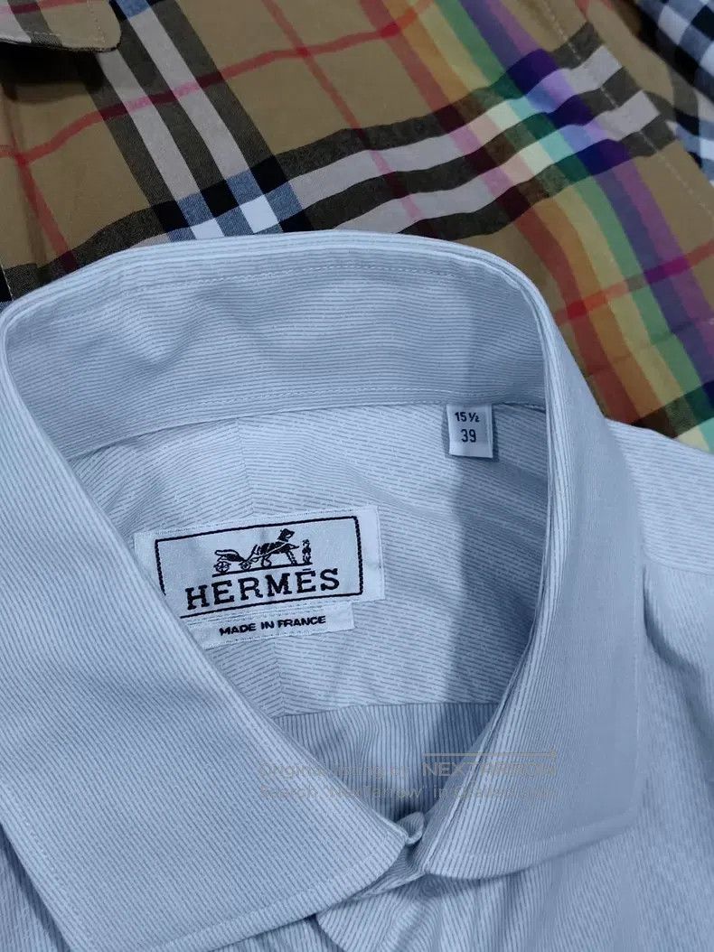 Hermes Hermes size 39 Shirt, Classic Style, 100% Cotton Size US XXS / EU 40 - 3 Thumbnail