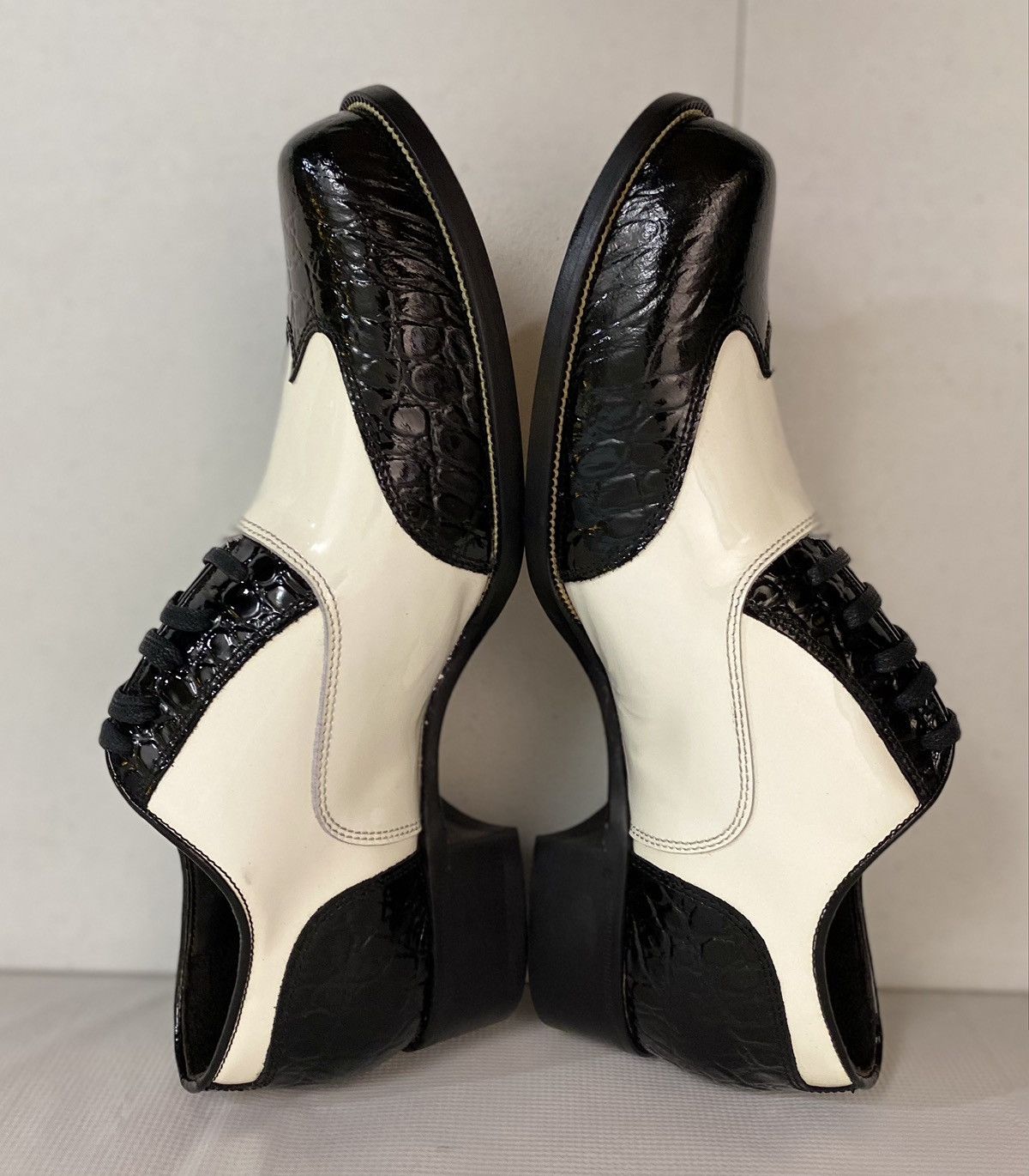 Dsquared2 Dsquared2 🇮🇹 Croc stampo/Patent Spectator Brogue oxford 7 NEW Size US 7 / EU 40 - 7 Thumbnail