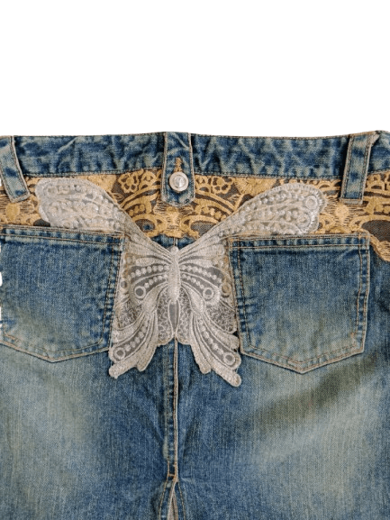 Japanese Brand Lei Firenze Mini Skirts Denim Japanese Brand Size 30" / US 8 / IT 44 - 4 Thumbnail