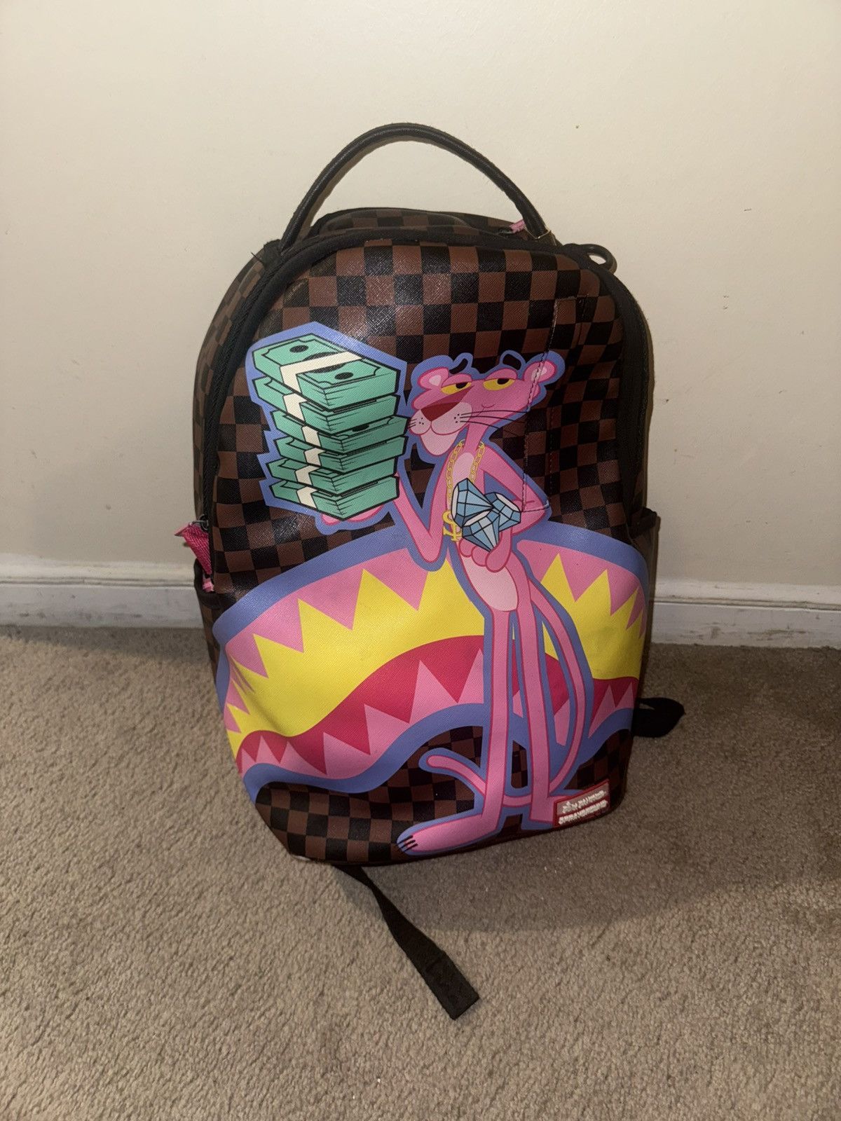 Sprayground Pink Panther Money Stack Sprayground Bookbag Size ONE SIZE - 1 Thumbnail