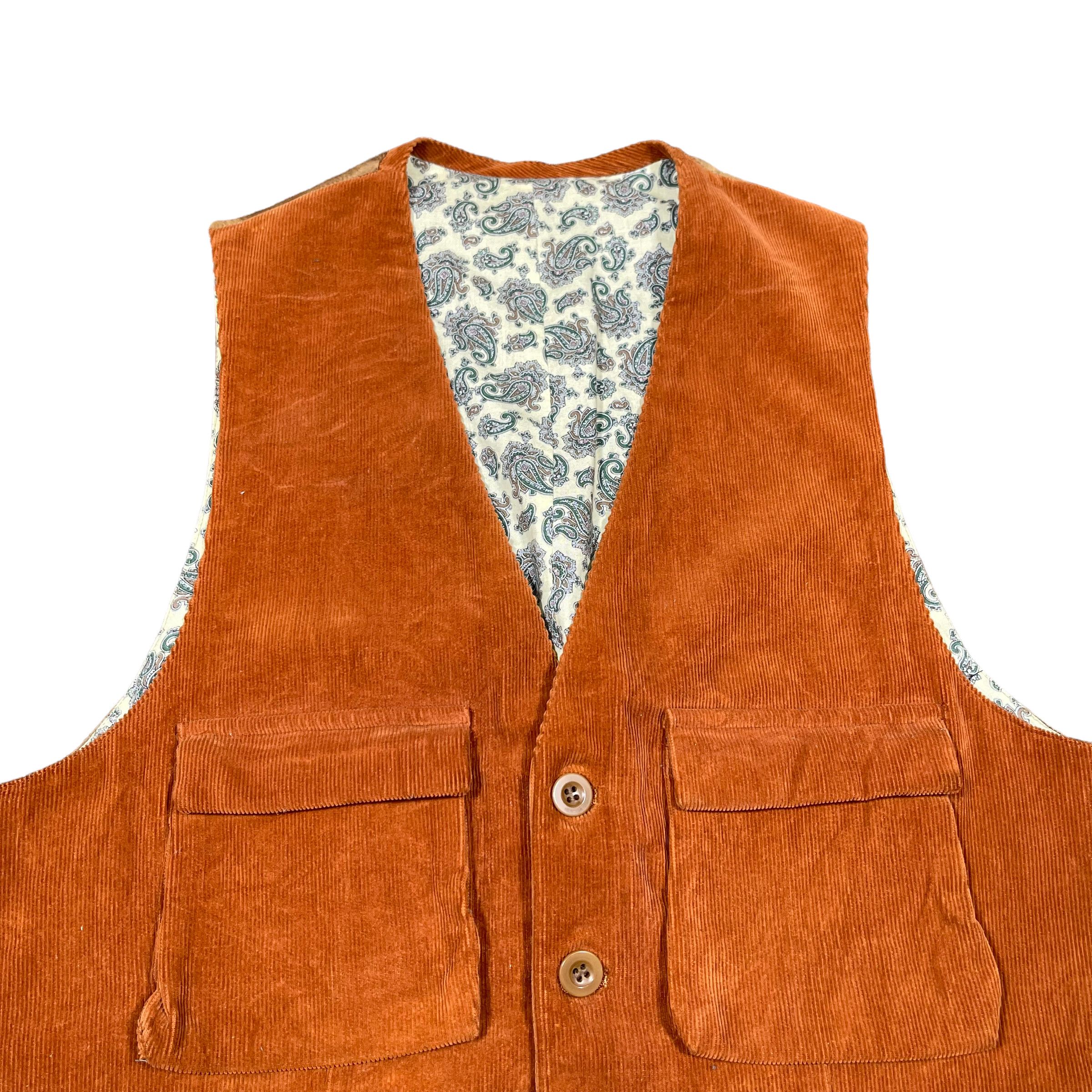 Yohji Yamamoto Yohji Yamamoto Y's Paisley Corduroy Reversible 1980s Vest Size US M / EU 48-50 / 2 - 5 Thumbnail