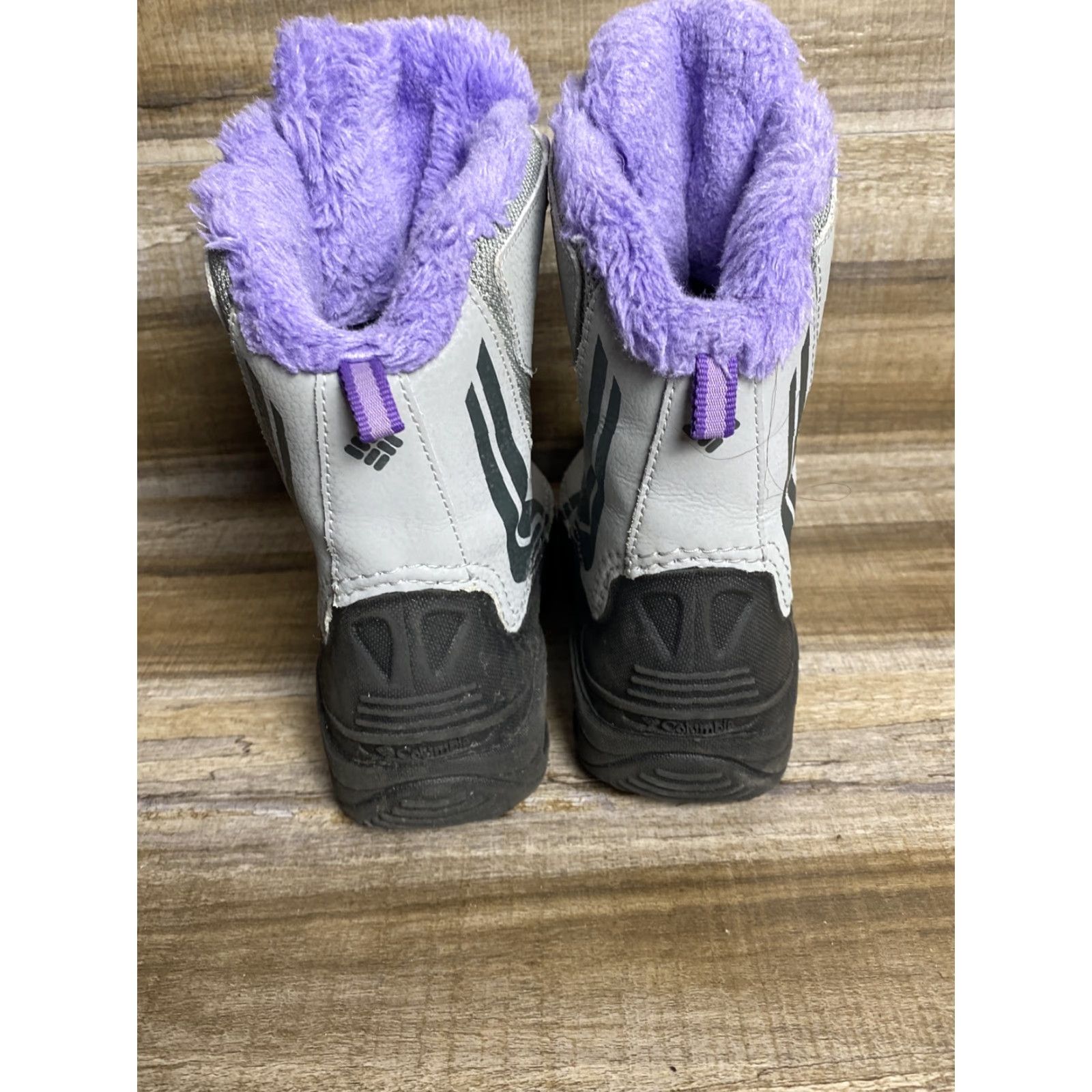 Vintage Columbia Snow Boot Womens 4 Gray Purple Waterproof Mid-Calf Omni-Heat 400 Grams Winter Sz 4 Womens Size US 4 / IT 34 - 4 Thumbnail