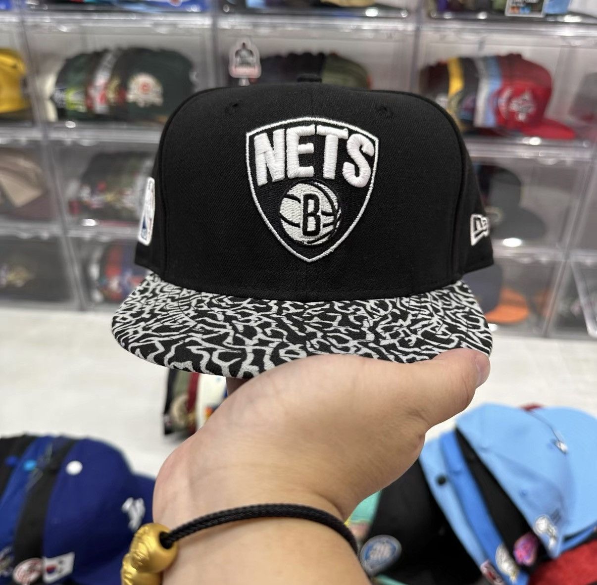 New Era New Era NBA Brooklyn Nets Flat Brim Baseball Cap J32 Size ONE SIZE - 1 Thumbnail