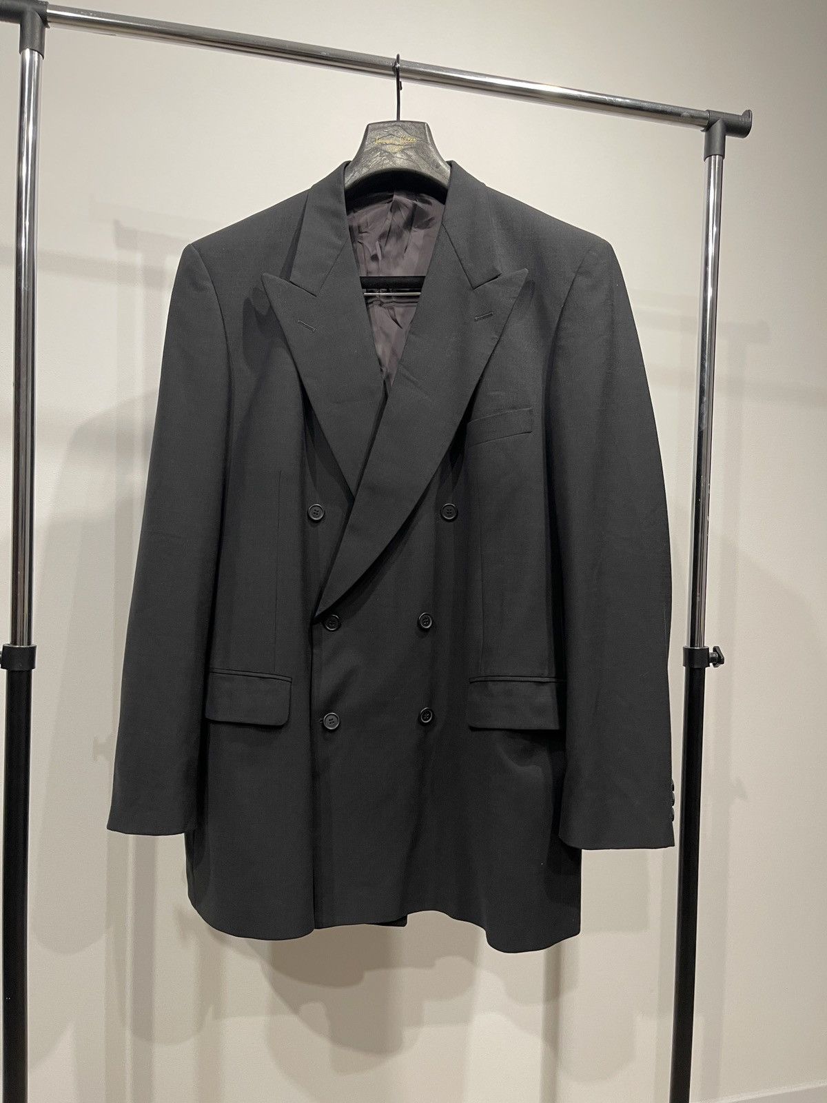 Marks & Spencer Vintage blazer double-breasted classic jacket/ sport coat 46 Size 46L - 1 Thumbnail