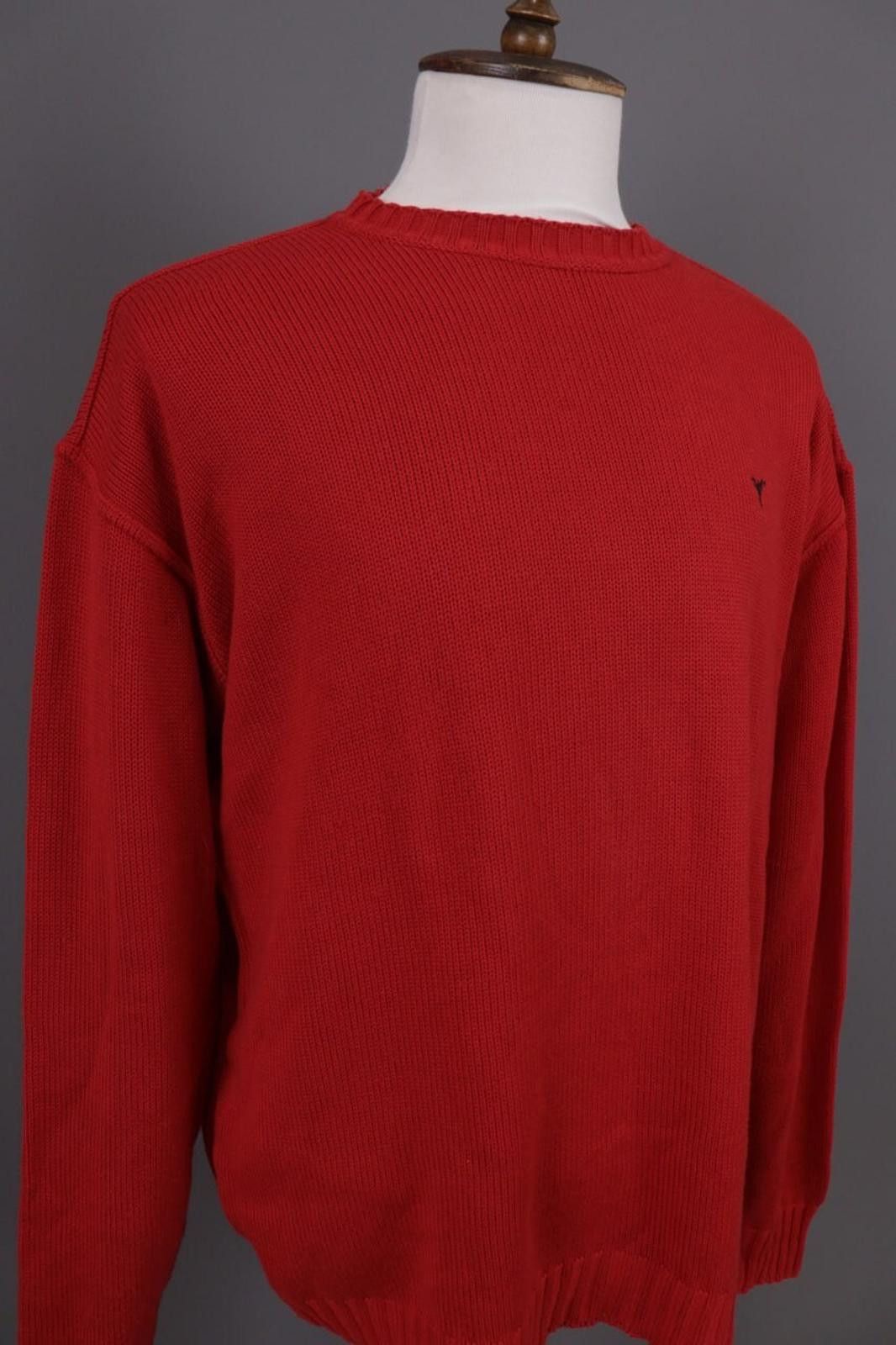 Carlo Colucci Carlo Colucci Red Crew Neck Knit Sweater Size 56 Size US M / EU 48-50 / 2 - 6 Thumbnail