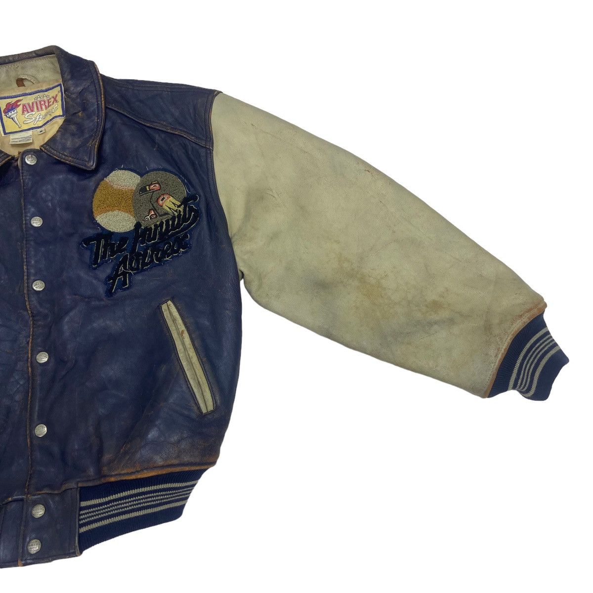 Avirex Vtg 1953 Midnight Sun League Avirex Varsity Leather Jacket Size US M / EU 48-50 / 2 - 6 Thumbnail