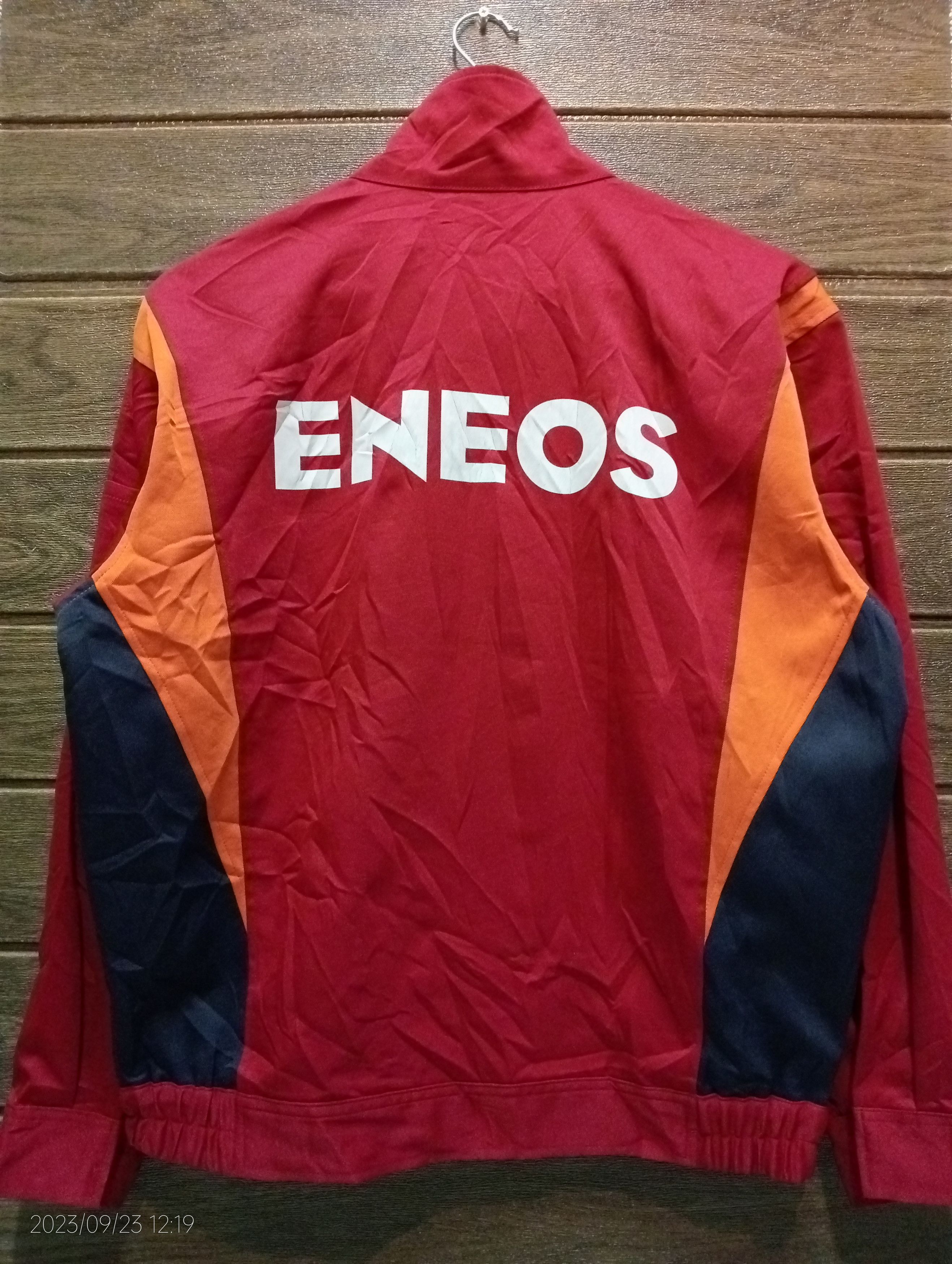image of Movie x Racing Vintage Initial D Eneos Work Wear Jacket Very in Red/Orange, Men's (Size Large)