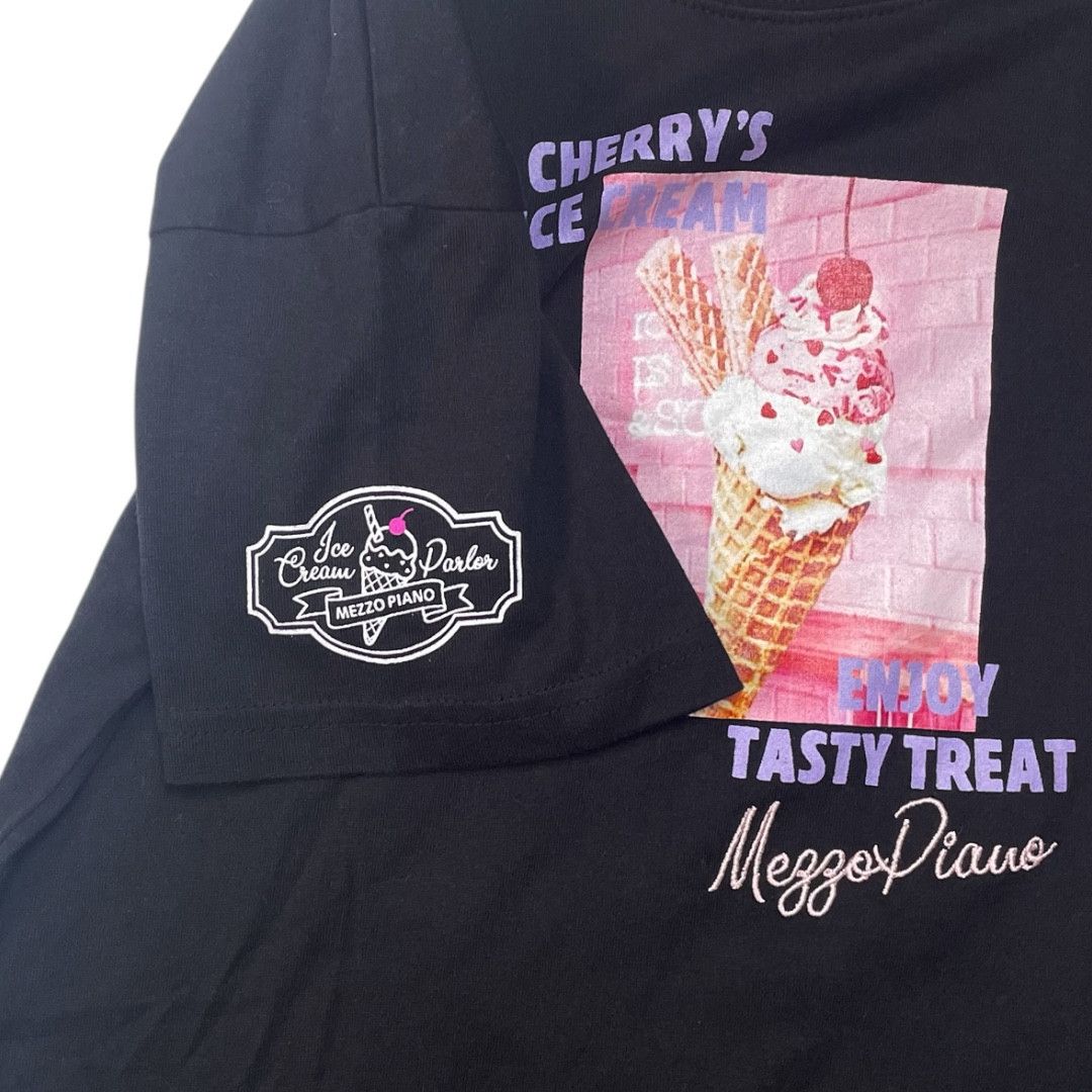 Other Vintage Mezzo Piano Cherry Ice Cream Graphic Tee Size M / US 6-8 / IT 42-44 - 6 Thumbnail