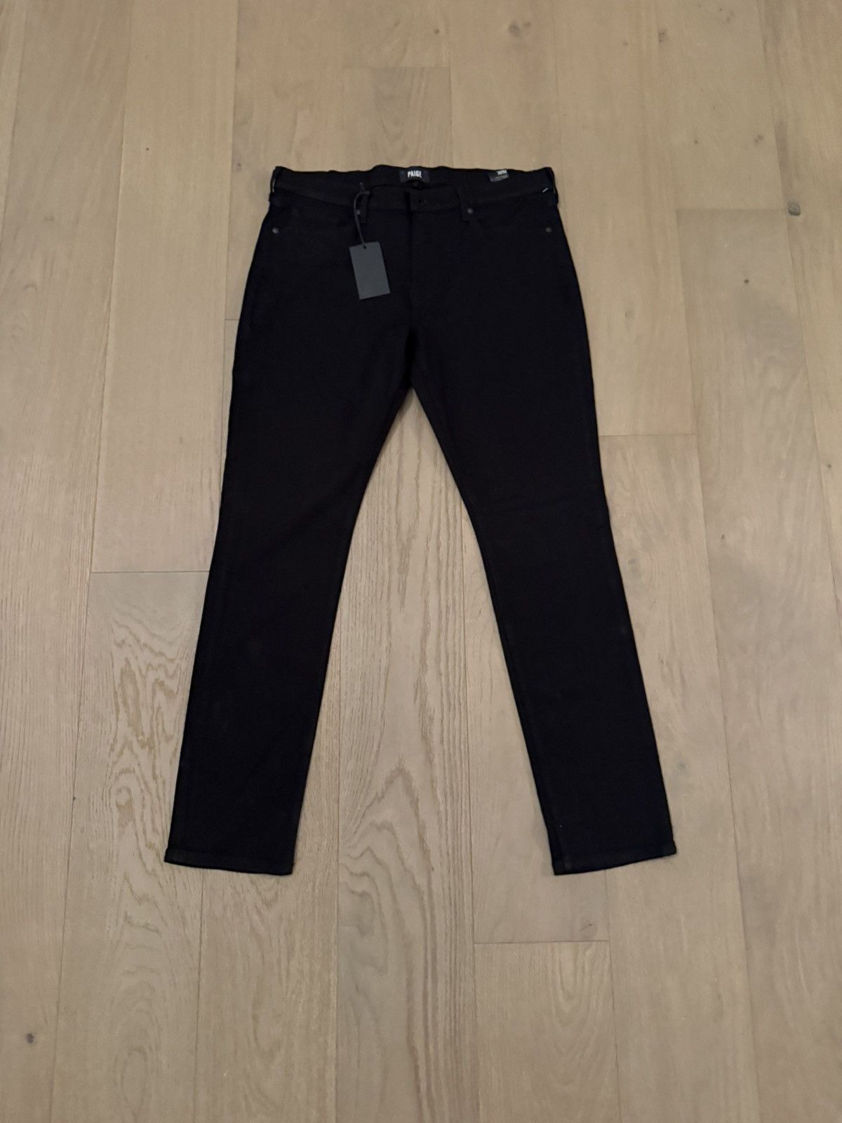 Paige PAIGE Black Slim Skinny Jeans – Transcend Denim – New Size US 36 / EU 52 - 1 Thumbnail