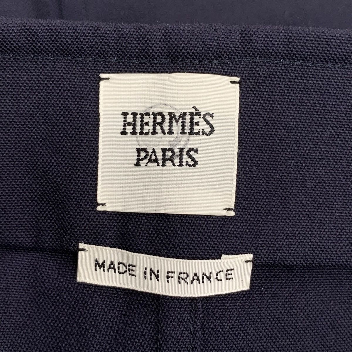 Hermes Hermes, Dark Blue Bell Chain Cotton Casual Mini Skirt K26WX Size 25" / US 0 / IT 36 - 5 Thumbnail