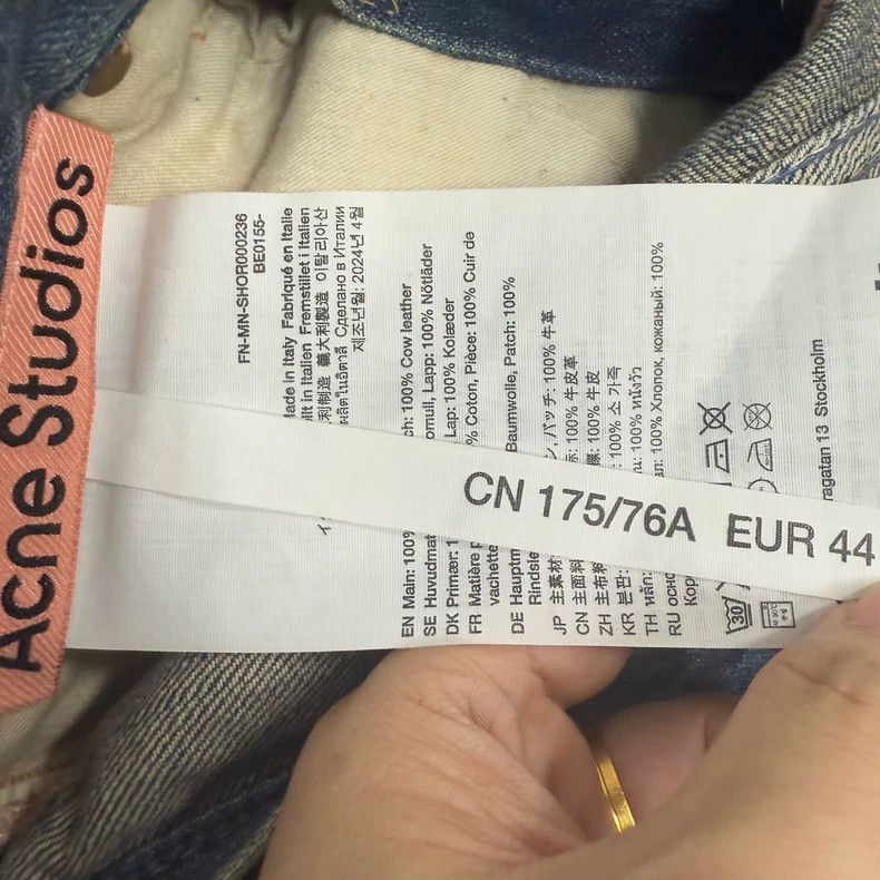 Acne Studios Acne Studios Washed cat beard mud dyed denim shorts Size US 28 / EU 44 - 4 Thumbnail
