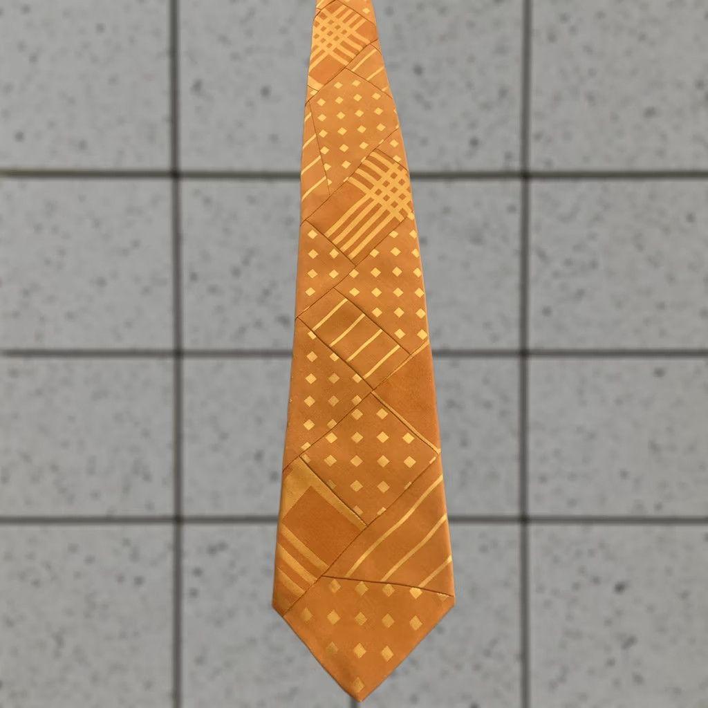 Robert Talbott VINTAGE Robert Talbott Tie Patchwork Men One Size Yellow Modern Mobster Western Retro Best of Class Nordstrom Size ONE SIZE - 1 Thumbnail