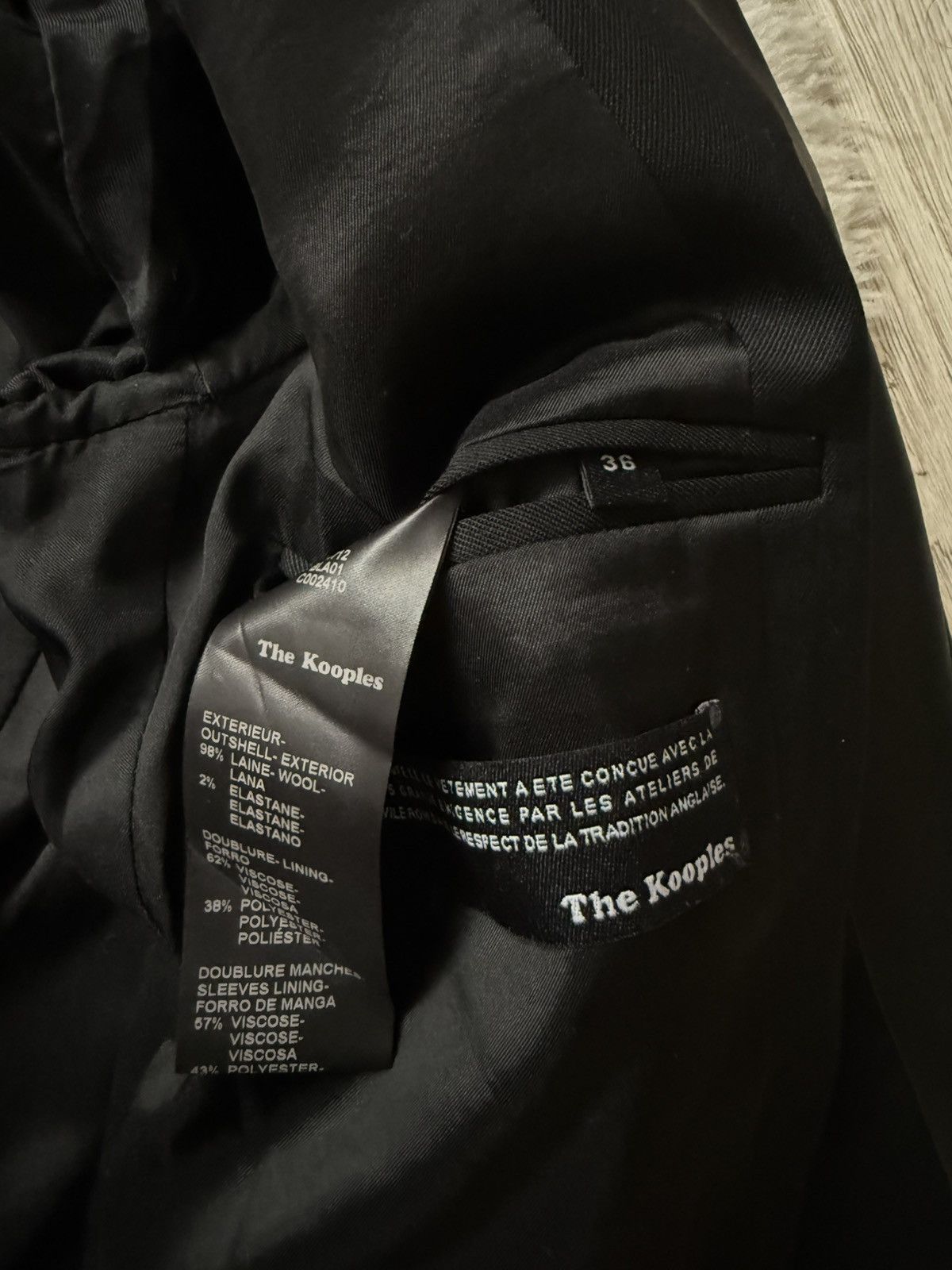 The Kooples The Kooples Blazer with Lambskin Leather Collar Size S / US 4 / IT 40 - 9 Thumbnail