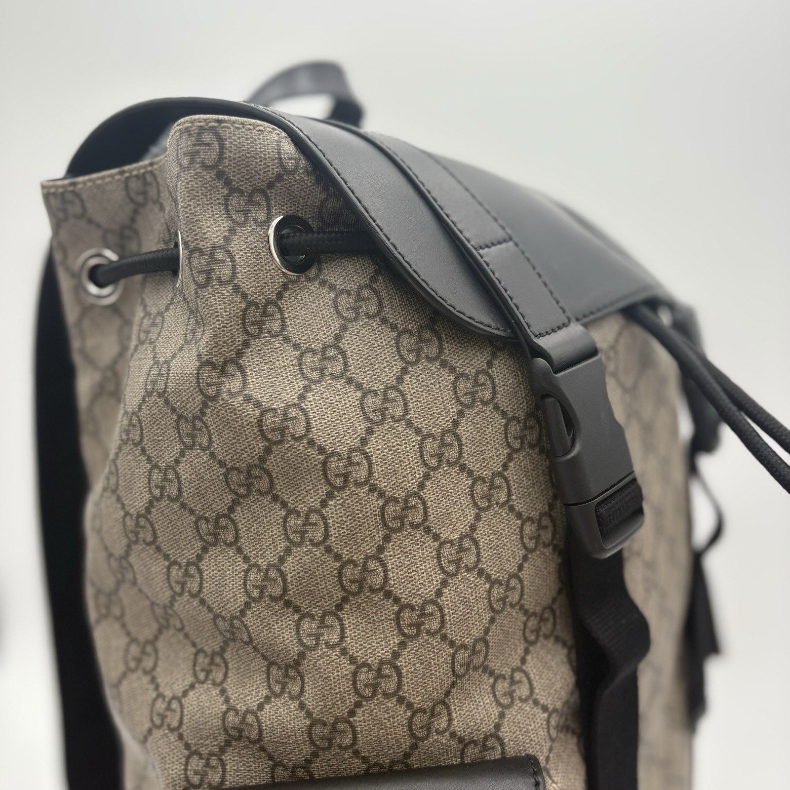 Gucci Gucci Soft Monogram GG Supreme Backpack ' Black Brown 'GREAT Size ONE SIZE - 7 Thumbnail