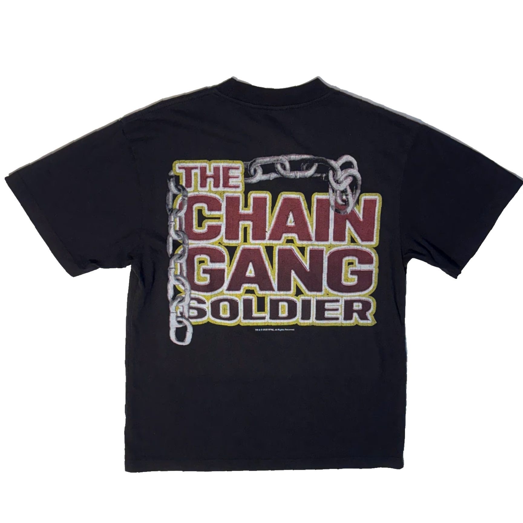 NANGA VINTAGE WWE Shirt Black T-Shirt Medium John Cena Chain Gang Soldier Logo 2005 2000s X2K Wrestling Men Tshirt Size US M / EU 48-50 / 2 - 4 Thumbnail