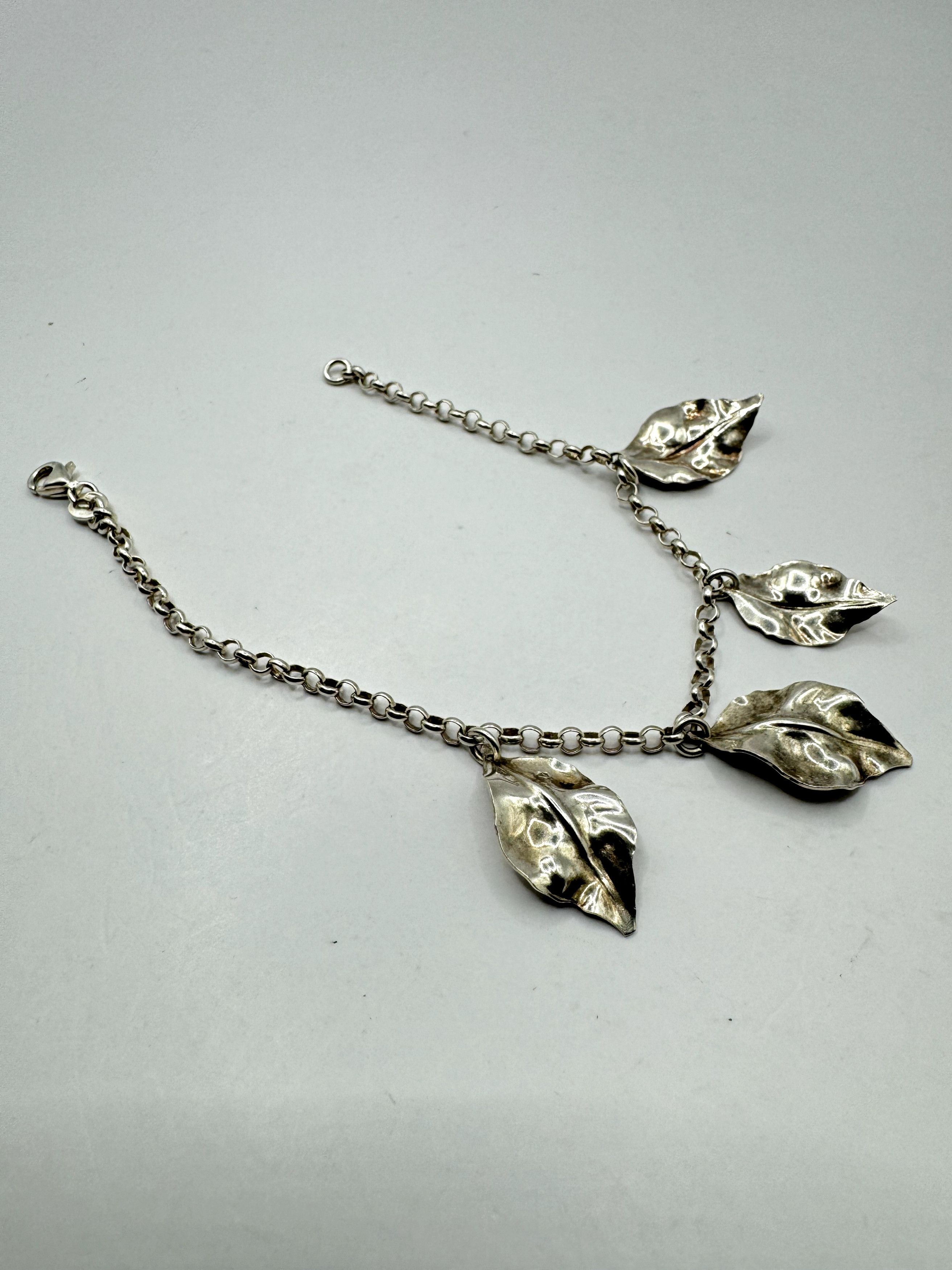 Vintage Vintage Bracelet Jewelry, 925 Sterling Silver,Handmade 6,05g Size ONE SIZE - 2 Thumbnail