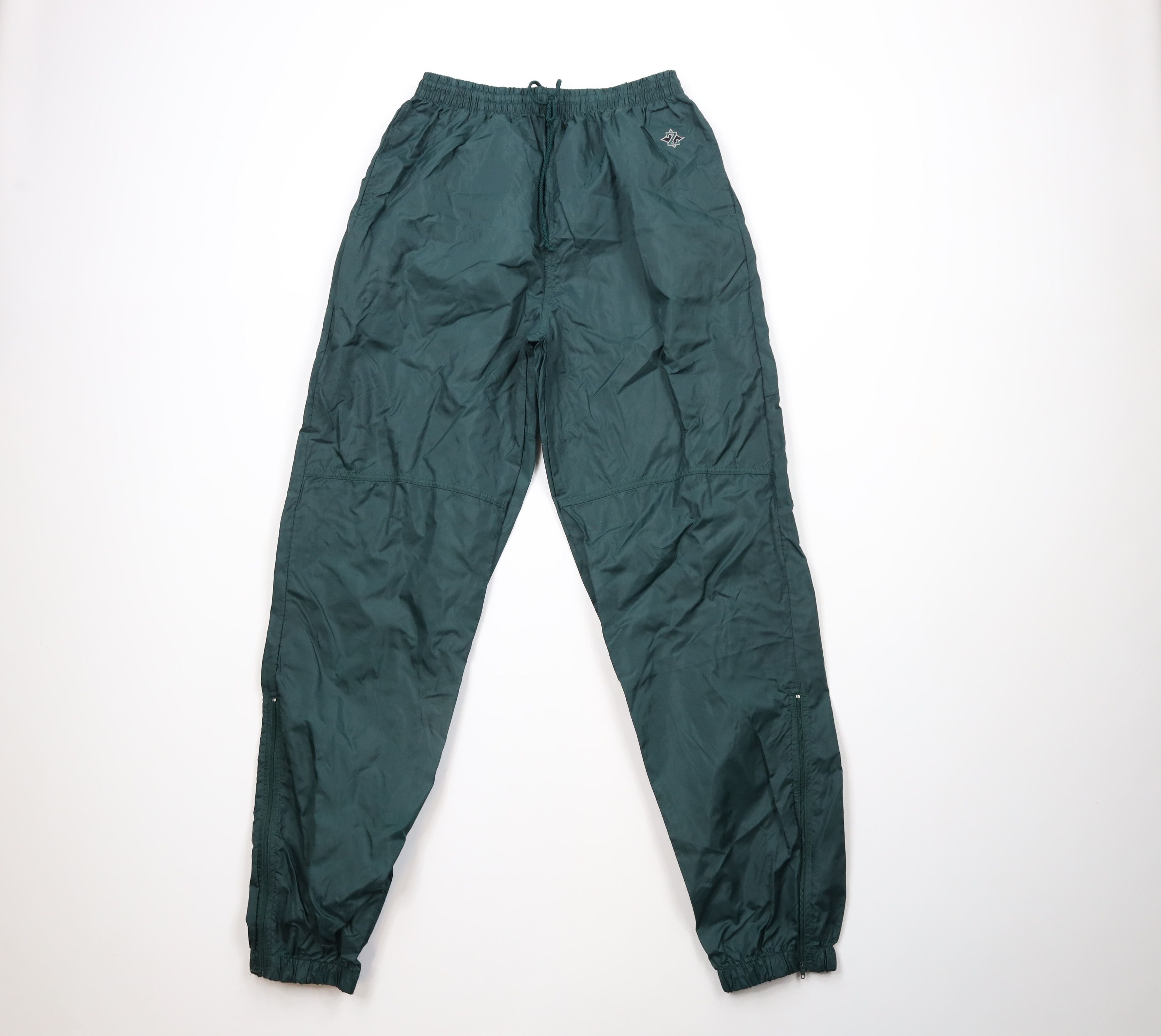 Vintage 90s Streetwear Cuffed Windbreaker Joggers Pants