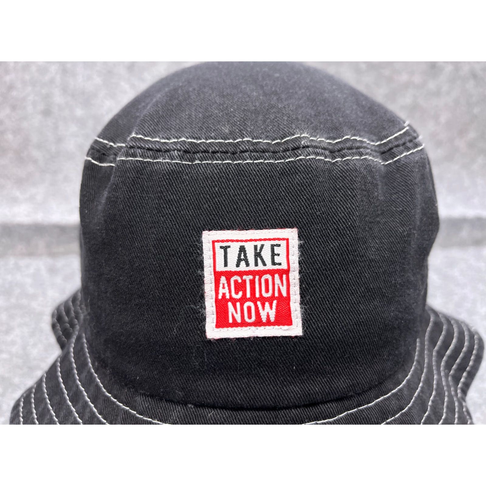 Vintage VINTAGE Bucket Hat Adult One Size Black 100% Cotton Outdoors Twill Hat Mens Black One Size Cotton Twill Outdoor Cap Size ONE SIZE - 2 Thumbnail