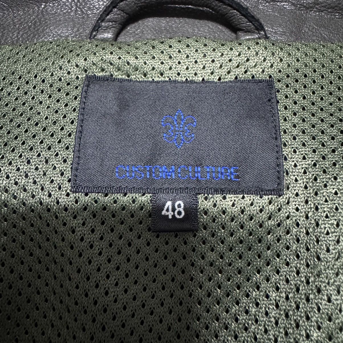 Le Grande Bleu (L.G.B.) Custom Culture Goat Skin Leather Biker Jacket Size US M / EU 48-50 / 2 - 16 Thumbnail