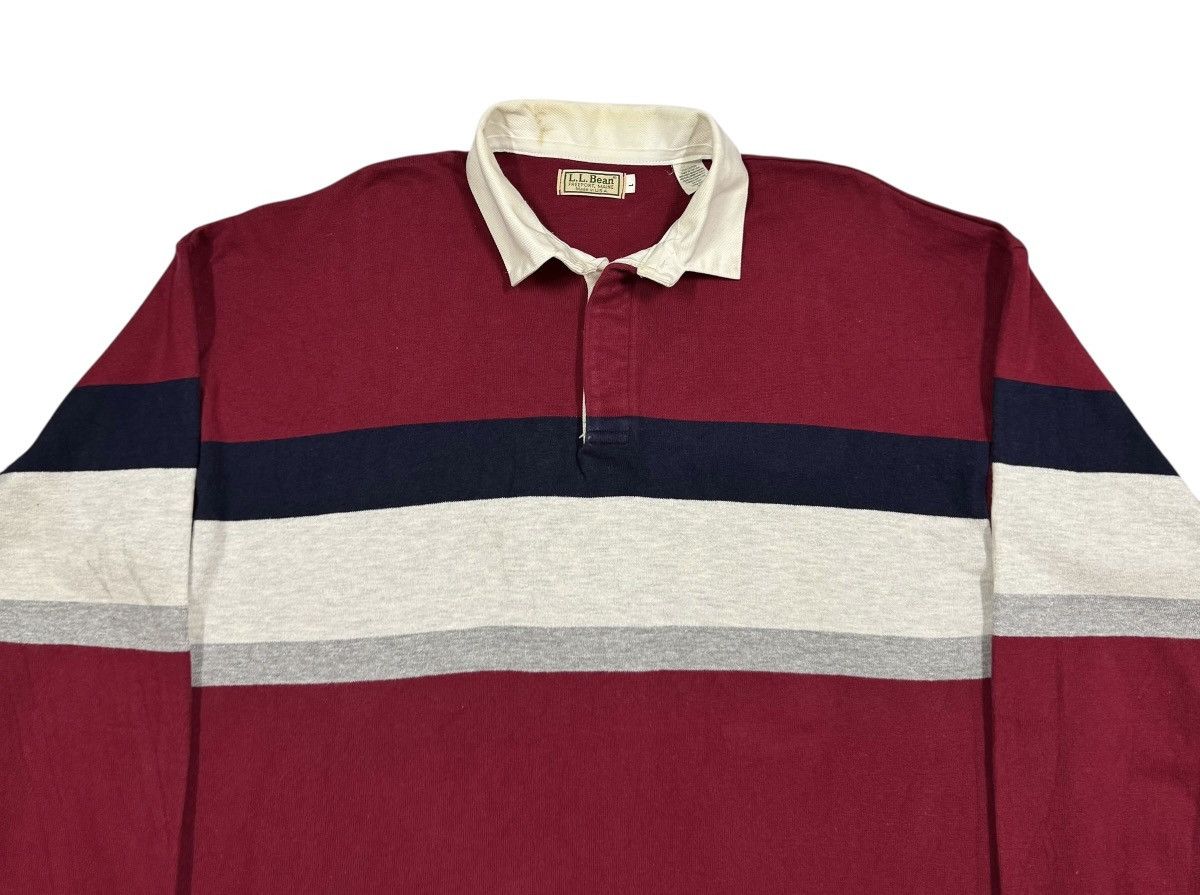 L.L. Bean Vtg🔥80’s LL Bean Rugby Stipred Shirt Made In Usa Size US L / EU 52-54 / 3 - 3 Thumbnail