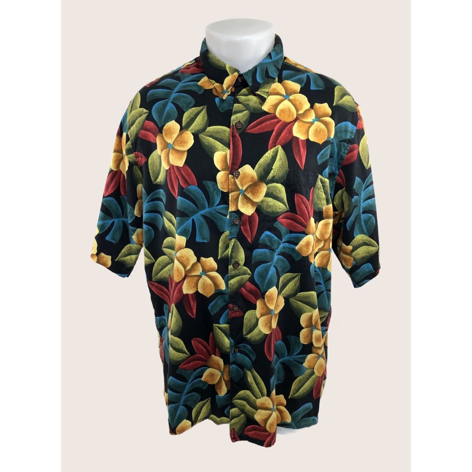 Reyn Spooner REYN SPOONER / EGYPTIAN COTTON - Floral Mens XL Hawaiian Aloha Shirt Size US XL / EU 56 / 4 - 1 Thumbnail