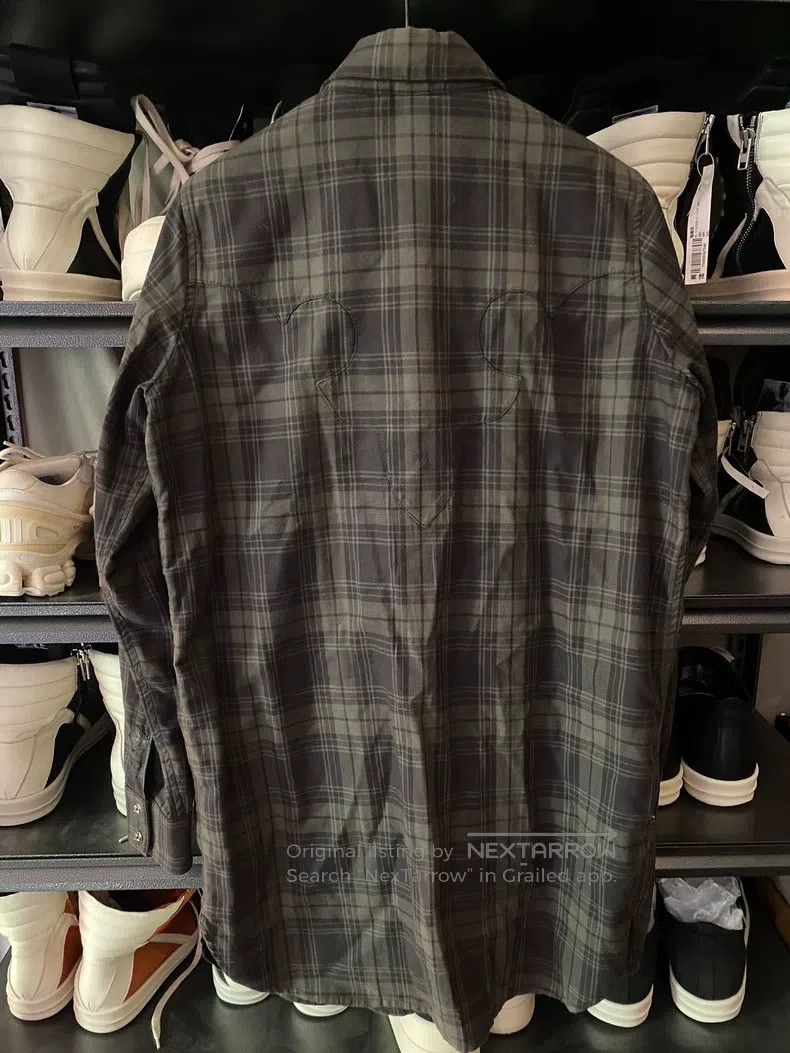 Chrome Hearts CHROME HEARTS Size S Grey checkered silver button shirt Size S / US 4 / IT 40 - 4 Thumbnail