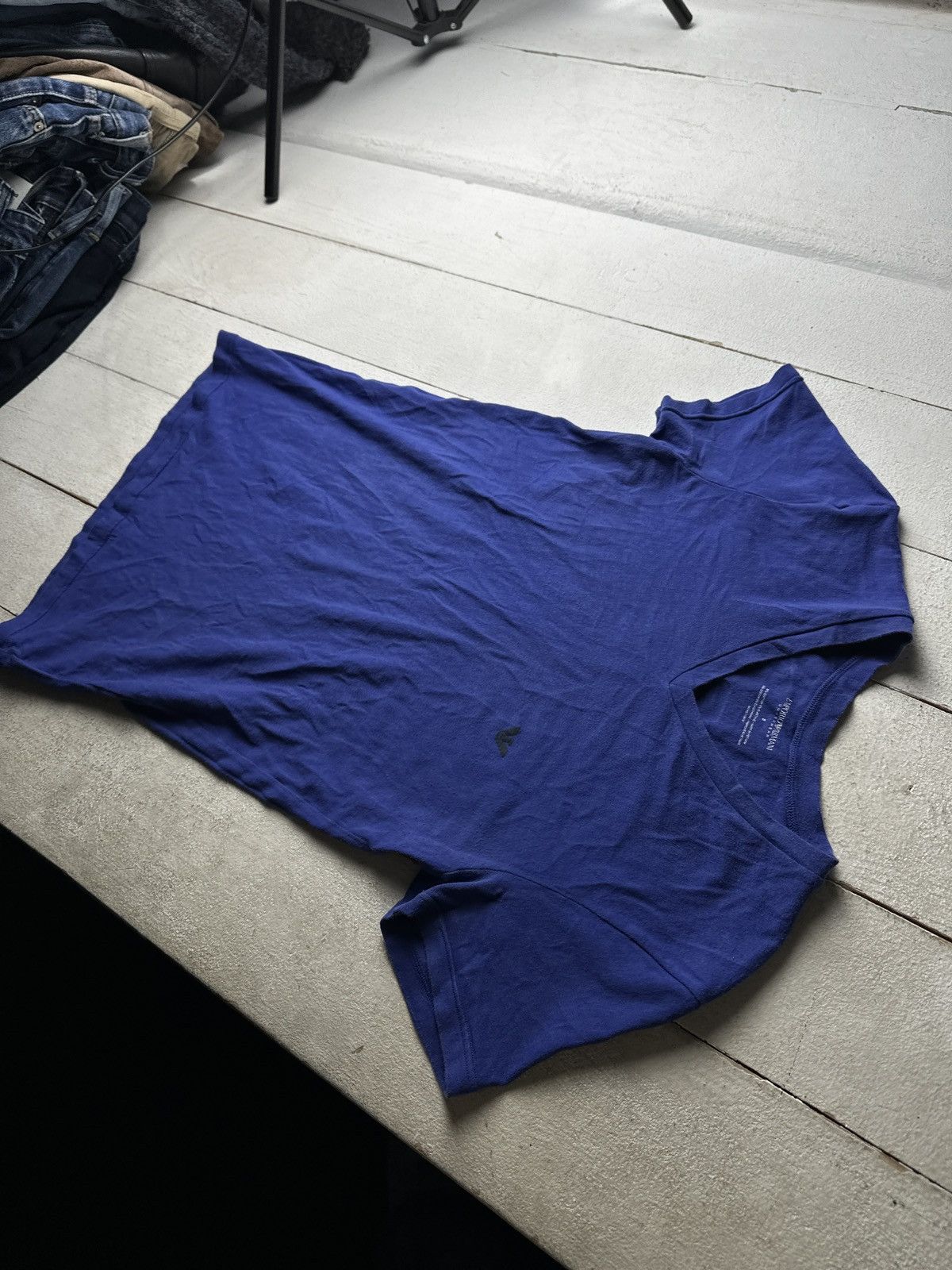 Emporio Armani 🚨Y2K Big Logo EMPORIO ARMANI T-shirt Avant Garde Size US S / EU 44-46 / 1 - 8 Thumbnail