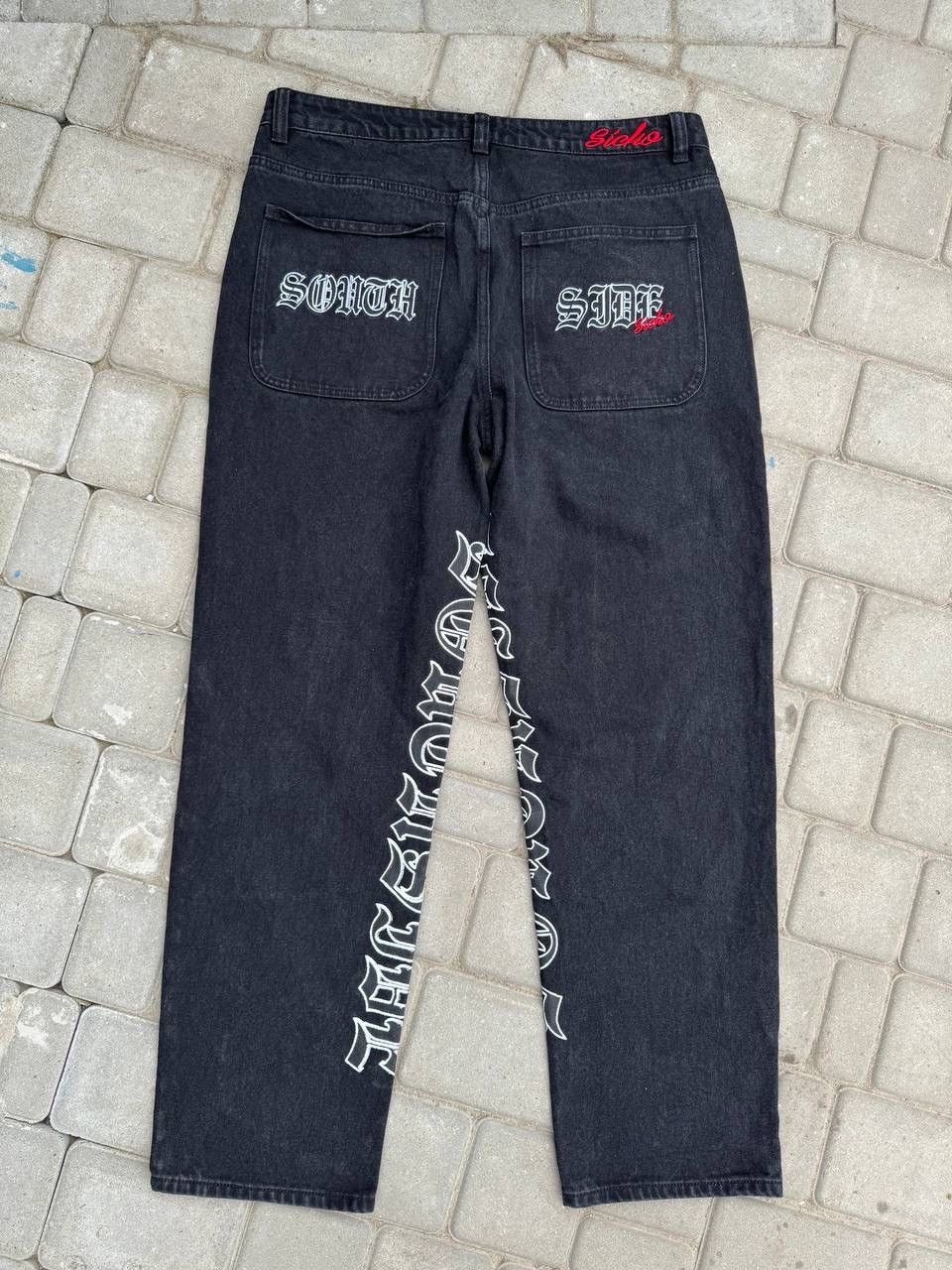 Japanese Brand Y2K Printed Jeans Sicko Style Size US 36 / EU 52 - 1 Thumbnail