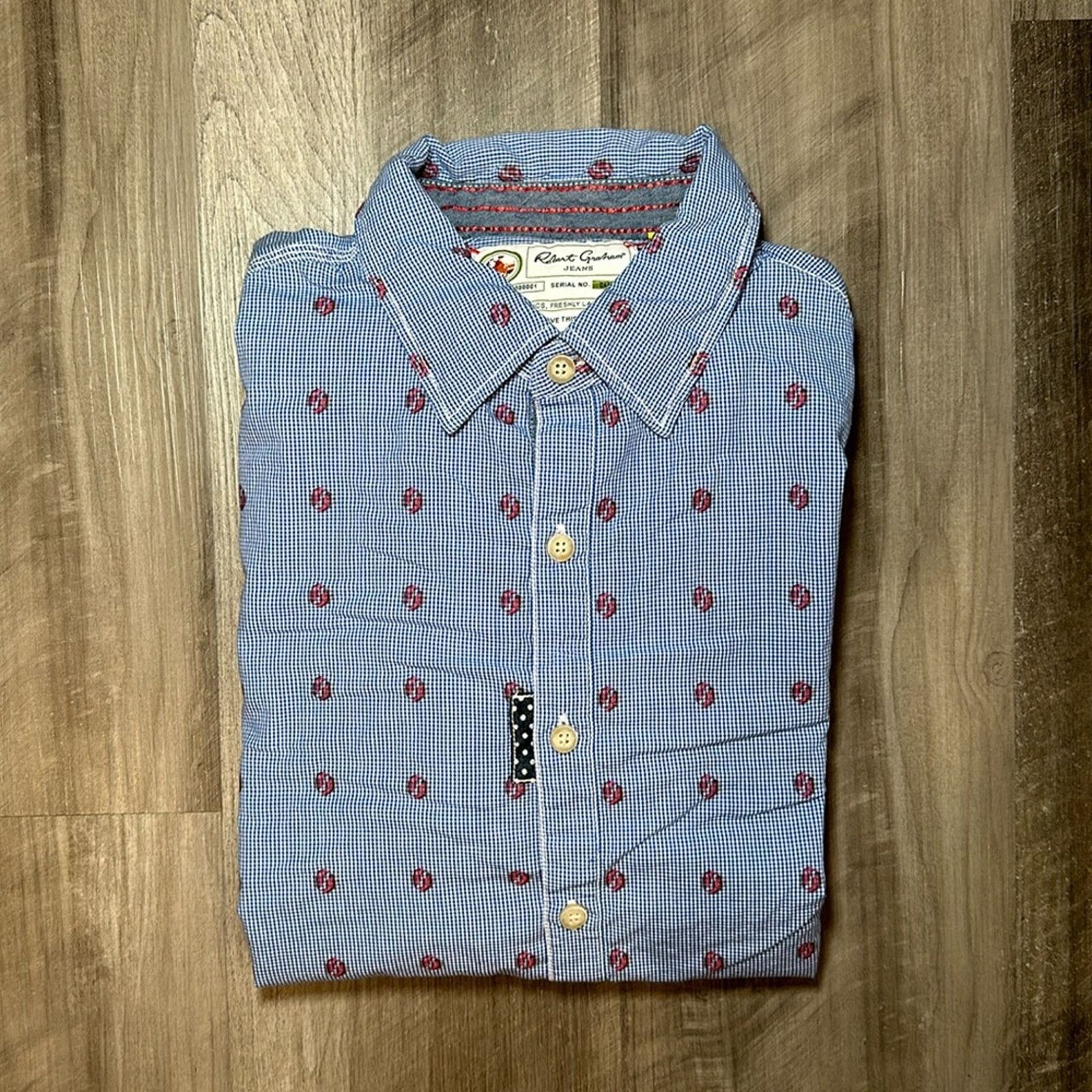 Robert Graham Robert Graham Jeans Tailored Fit Long Sleeve - Large Size US L / EU 52-54 / 3 - 1 Thumbnail