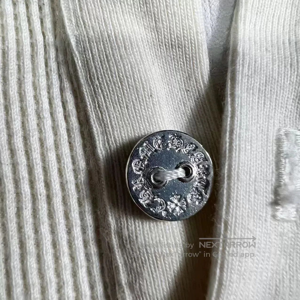Chrome Hearts Chrome Hearts Waffle Knit Three Silver Button Top. Size US M / EU 48-50 / 2 - 4 Thumbnail