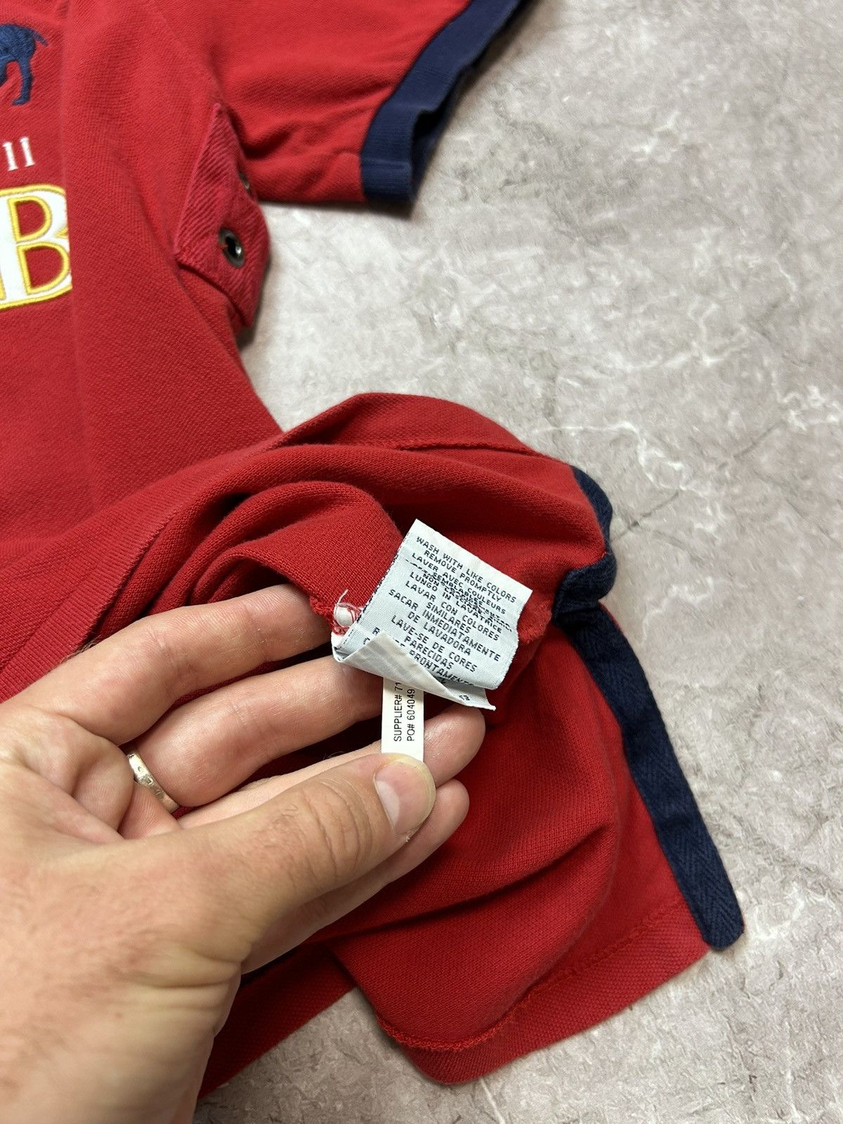 Polo Ralph Lauren × Vintage Vintage Polo Ralph Lauren big logo rugby polo shirt 90's Size US L / EU 52-54 / 3 - 6 Thumbnail