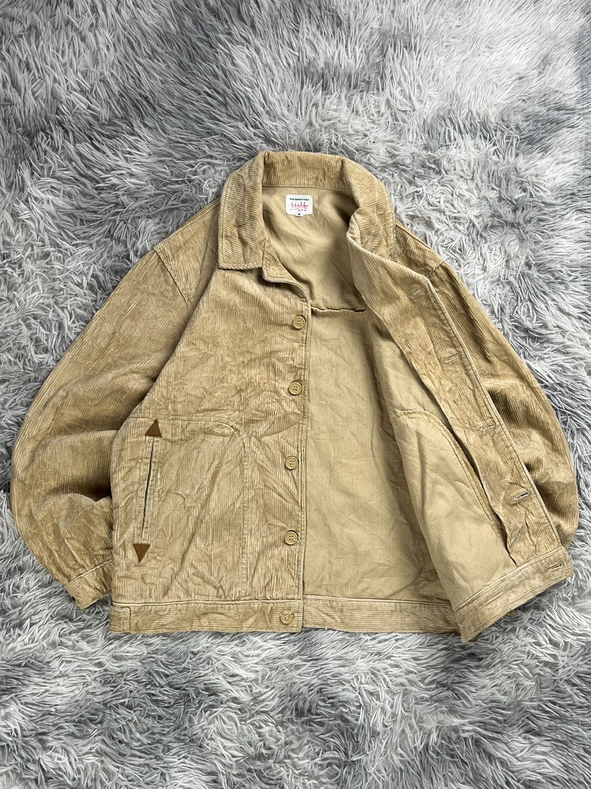 Japanese Brand good morning half corduroy jacket Size US M / EU 48-50 / 2 - 3 Thumbnail