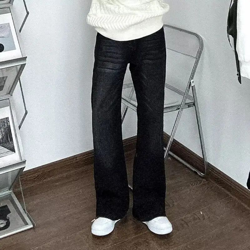 Japanese Brand × Jean Retro loose straight leg micro flared jeans Size US 32 / EU 48 - 3 Thumbnail