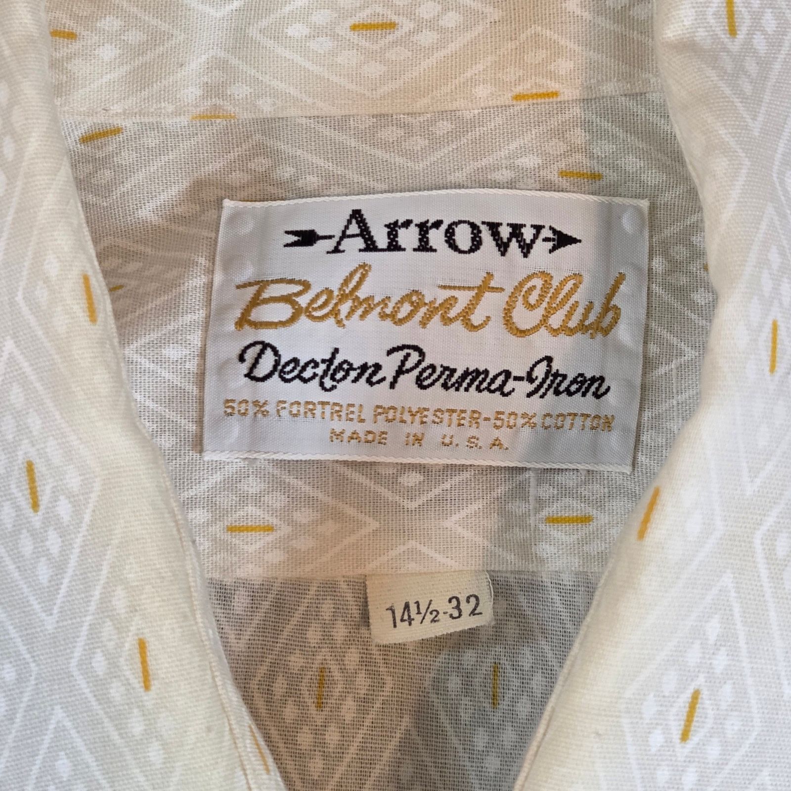 Arrow 60s Arrow Belmont Club Shirt USA 14.5-32 Size US S / EU 44-46 / 1 - 3 Thumbnail
