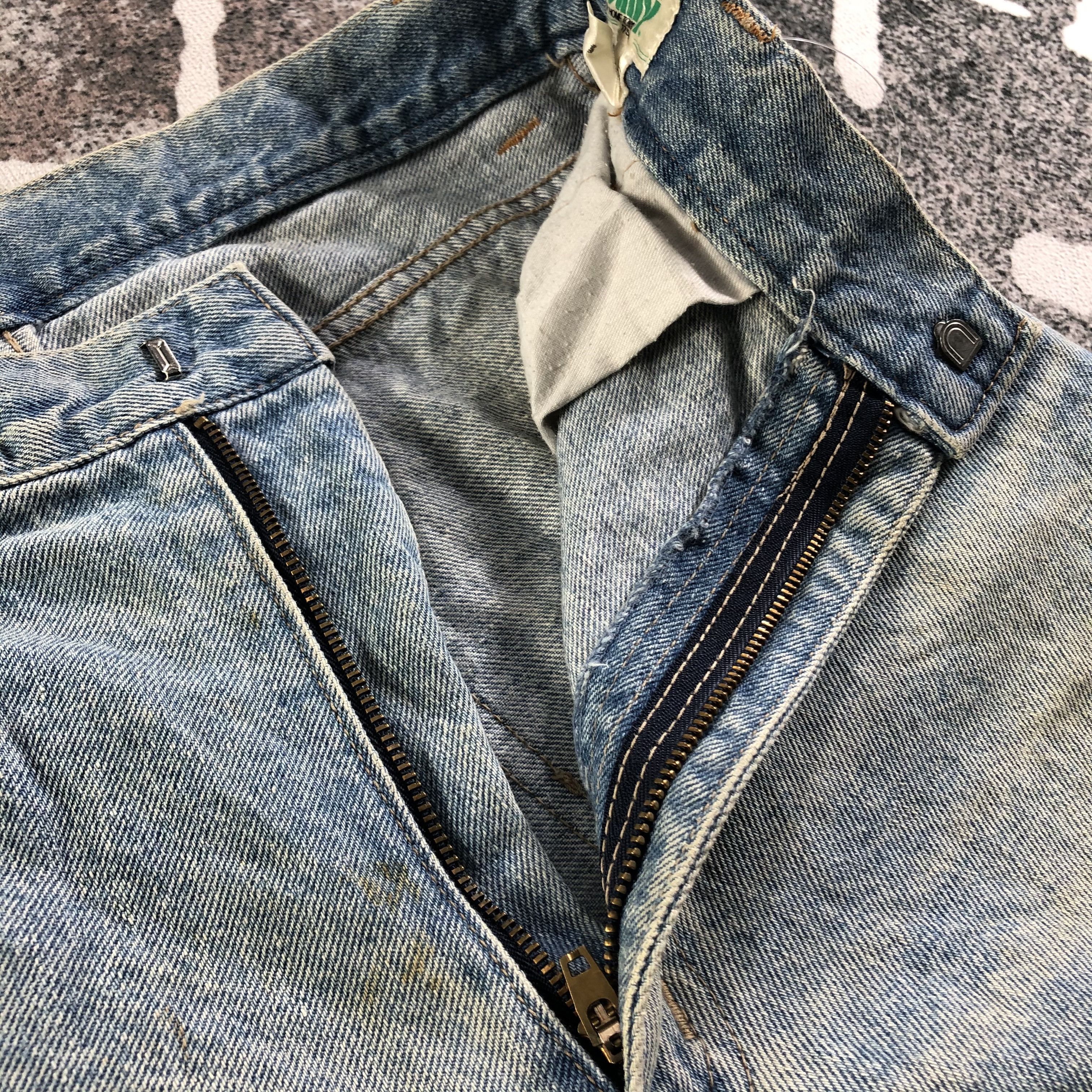 Japanese Brand Vintage 80s Japaanese Jeans Faded Blue Denim KJ2999 Size US 28 / EU 44 - 6 Thumbnail