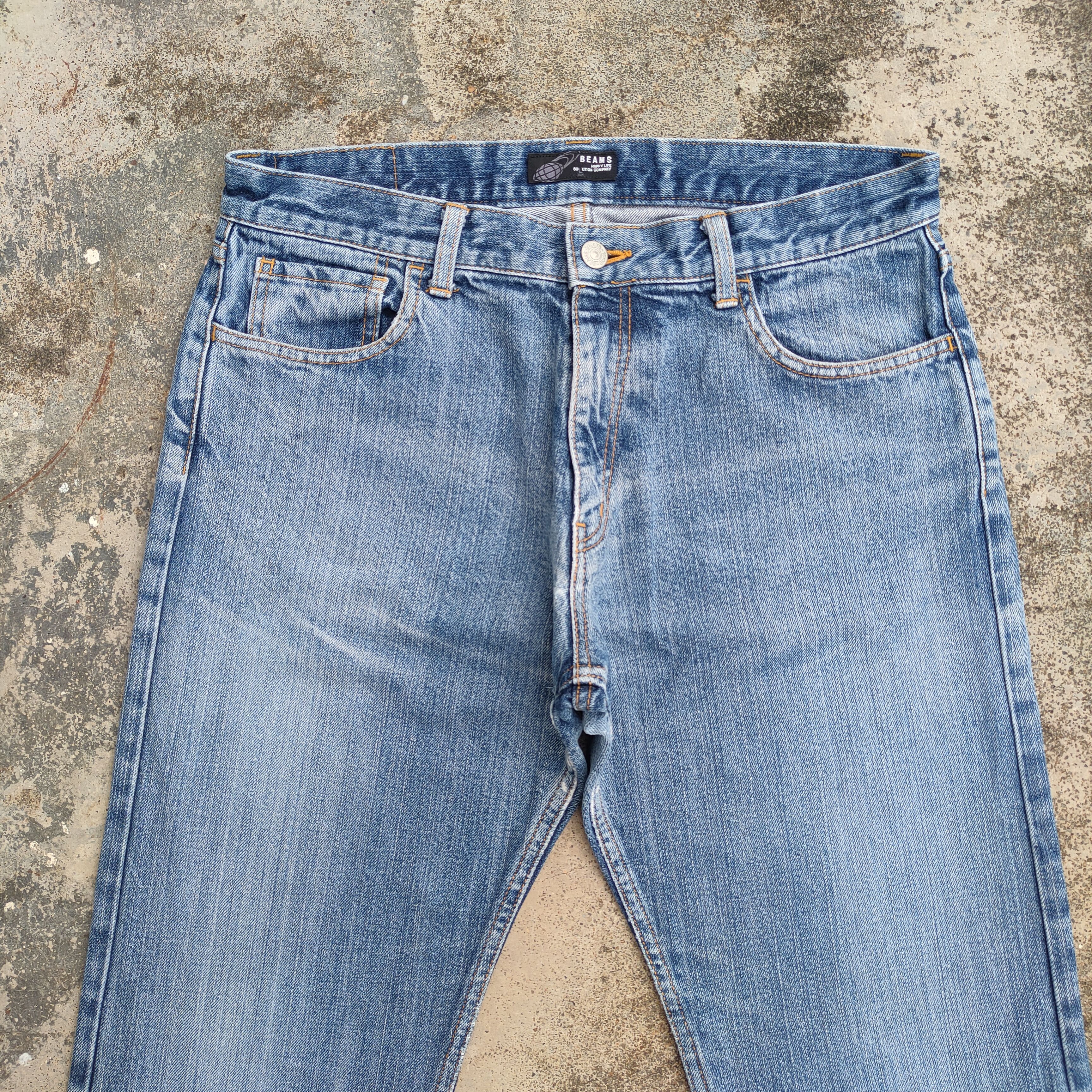Beams Japan × Jean × Vintage VINTAGE BEAMS FADED JEANS DENIM PANTS Size US 33 - 2 Thumbnail
