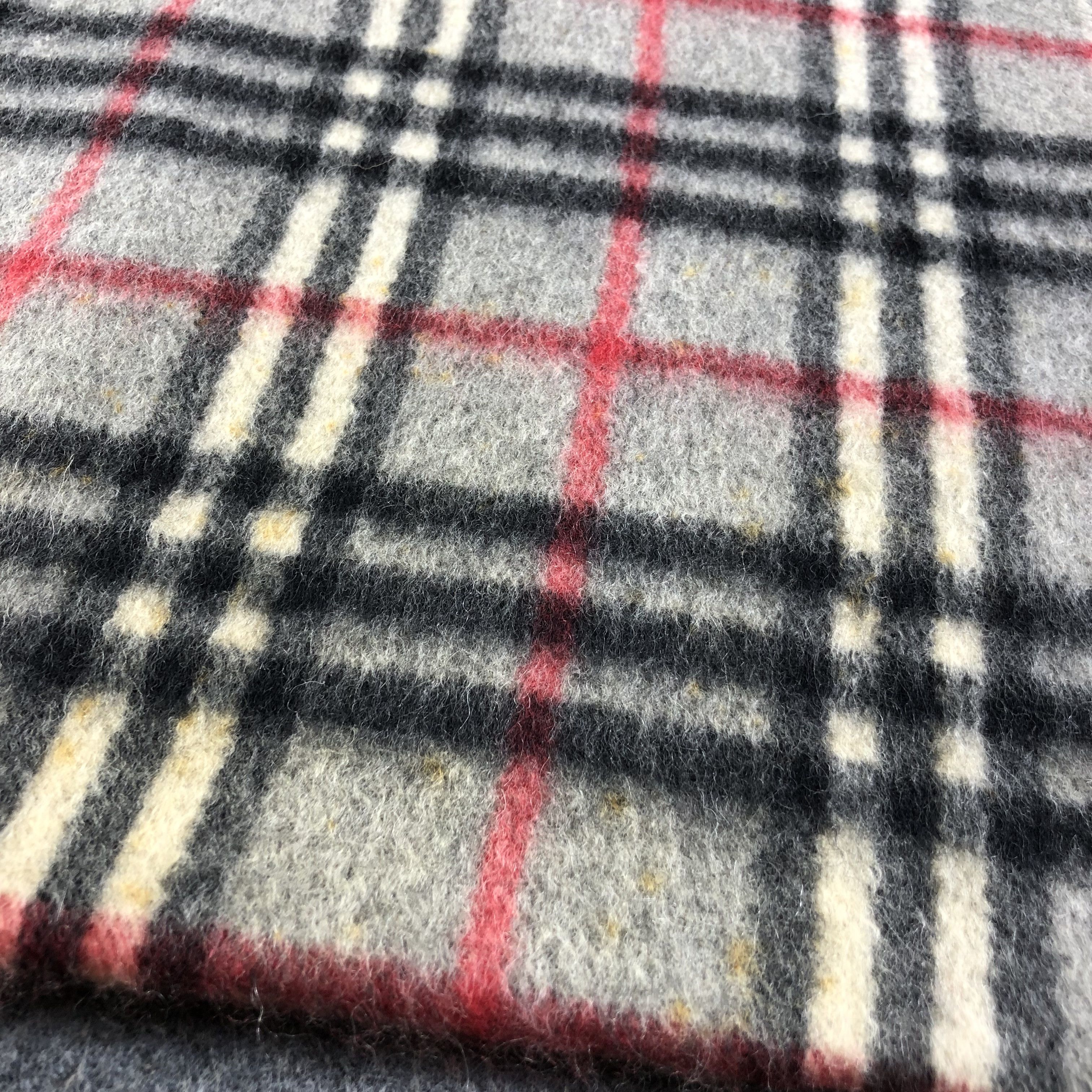 Burberry Burberrys Nova Check Grey Cashmere Scarf Muffler V1779 Size ONE SIZE - 10 Thumbnail