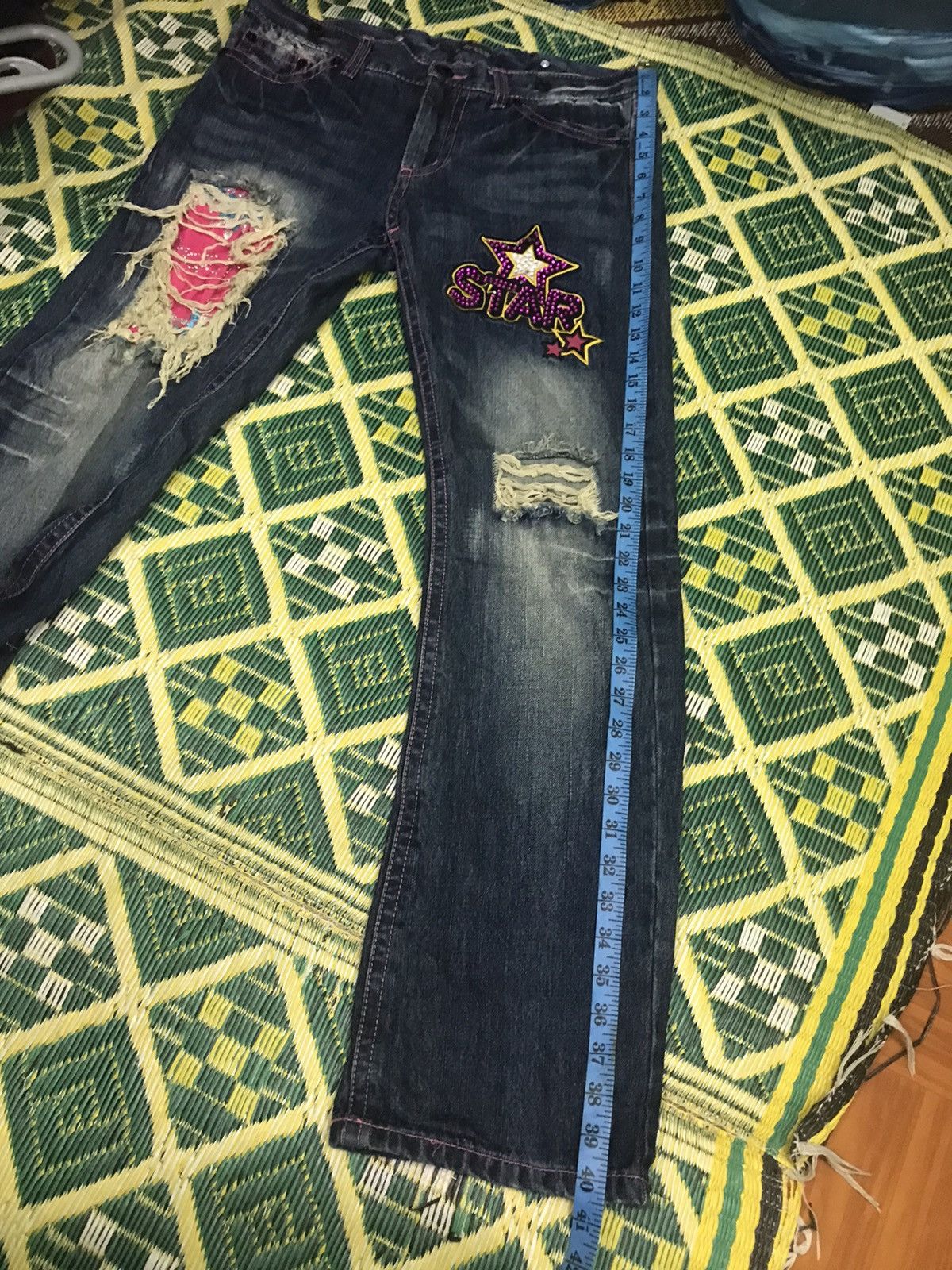 Japanese Brand × Seditionaries × Vintage punk distressed japanese brand chip clip star Size US 34 / EU 50 - 14 Thumbnail