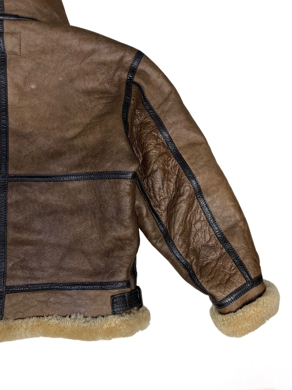Vintage Vintage B-3 Sheepskin Leather Coat Shearling Sherpa Jacket Size US S / EU 44-46 / 1 - 8 Thumbnail