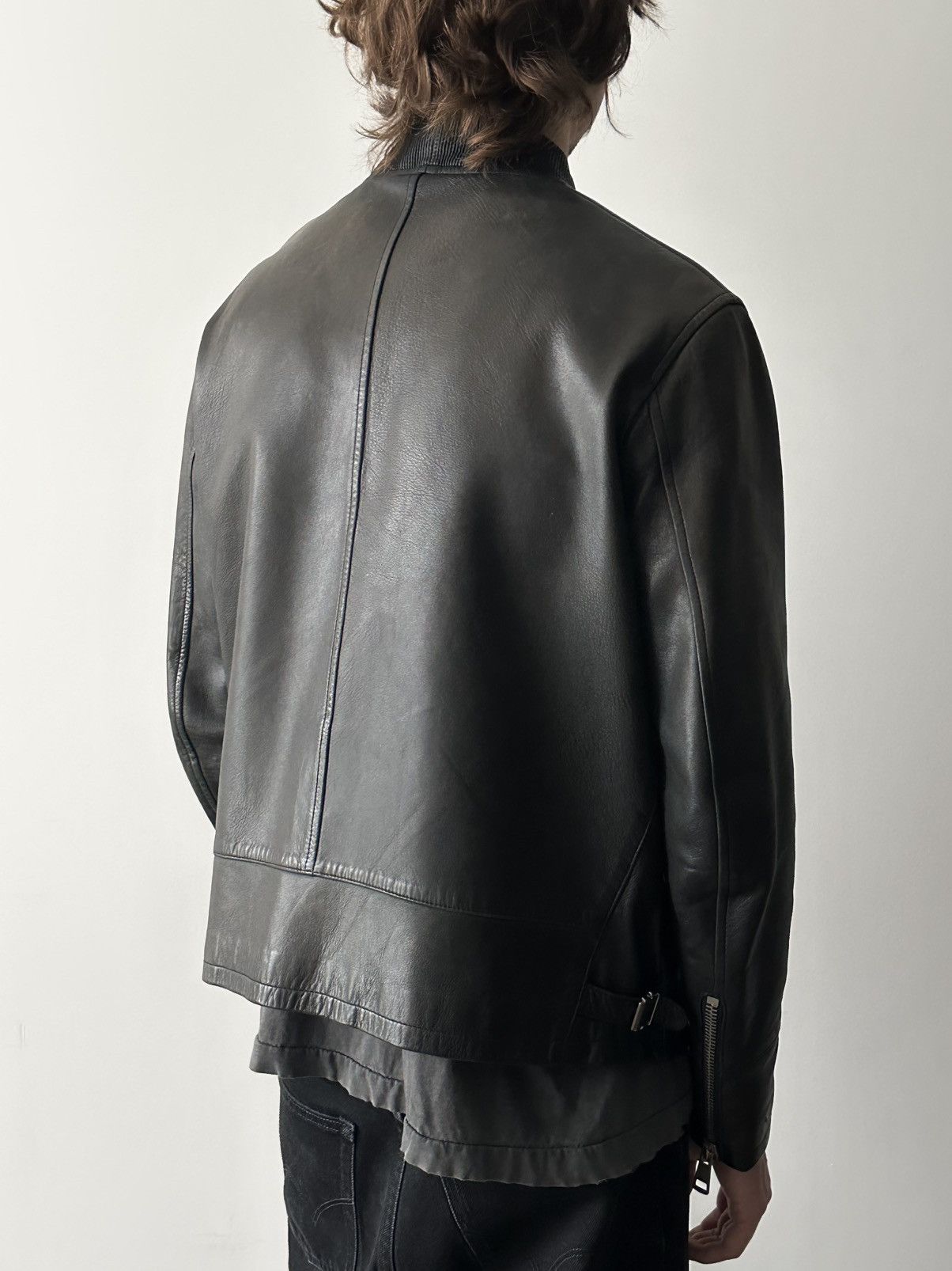 Dsquared2 Dsquared2 2000’s Patina Leather Zip Jacket Size US S / EU 44-46 / 1 - 5 Thumbnail