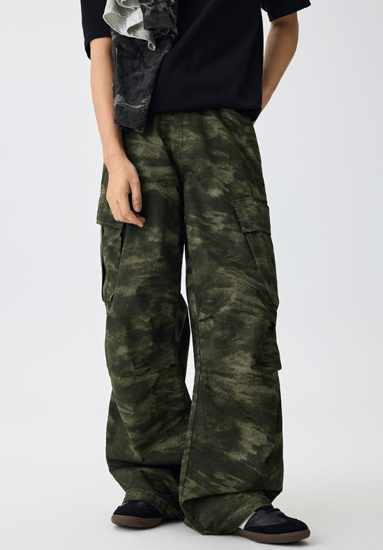 Japanese Brand × Jean Outdoor camouflage tie-dye multi-pocket casual jeans Size US 32 / EU 48 - 1 Thumbnail