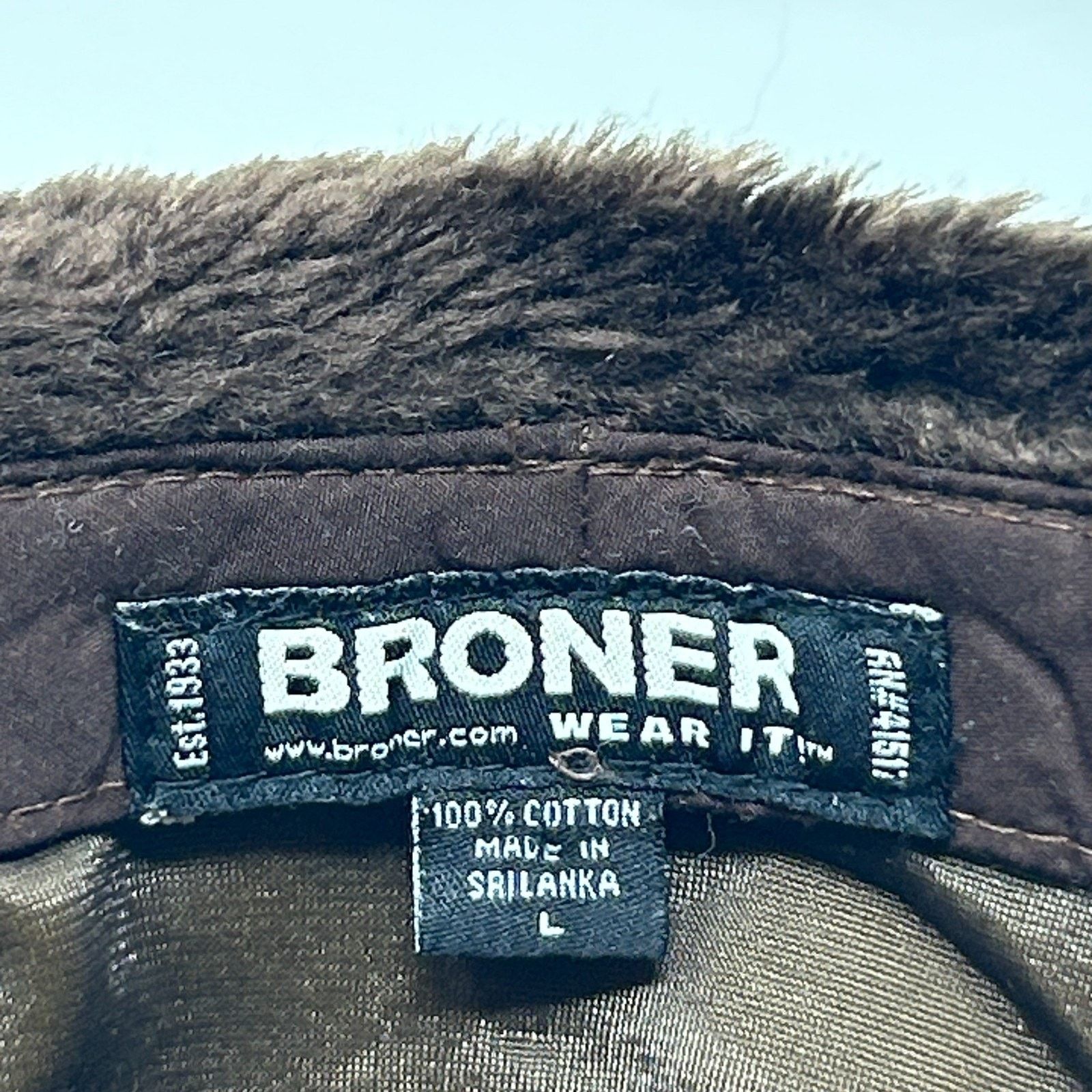 Other Broner Canvas Trapper Hat Baseball Cap Hunter Brown L Large Size ONE SIZE - 13 Thumbnail