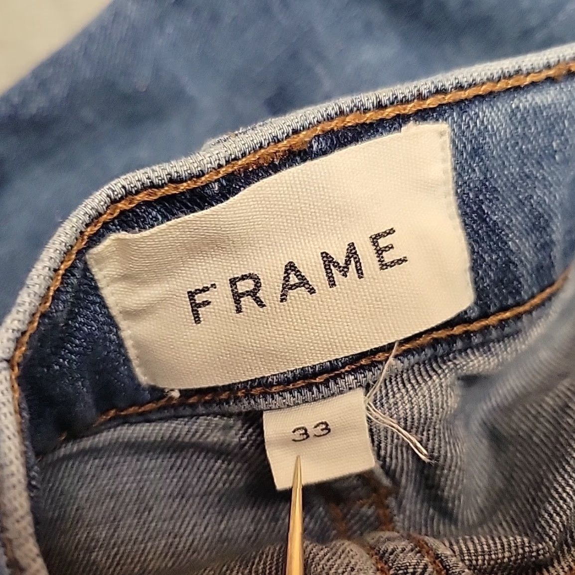 Frame VINTAGE Frame Jeans Mens 33 Faded Blue Denim Athletic Fit Stretch Casual LMHA785 Size US 33 - 6 Thumbnail