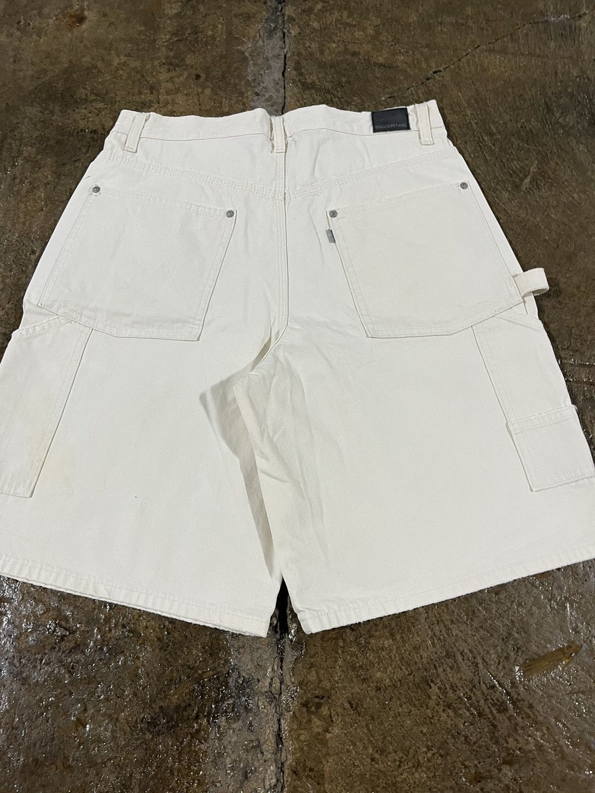 JNCO × Levi's × Vintage Crazy Vintage Levi's SilverTab Carpenter Shorts Baggy Skater Size US 34 / EU 50 - 3 Thumbnail