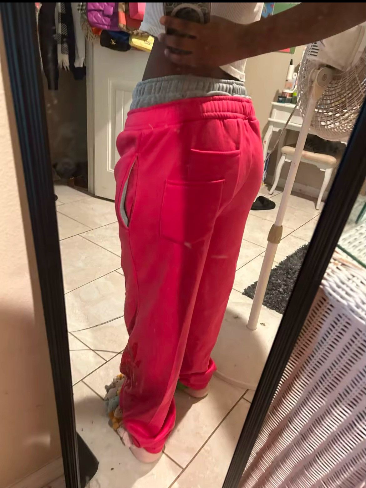 Japanese Brand Double Waist Pink Boxer Baggy Sweatpants Size US 30 / EU 46 - 6 Thumbnail