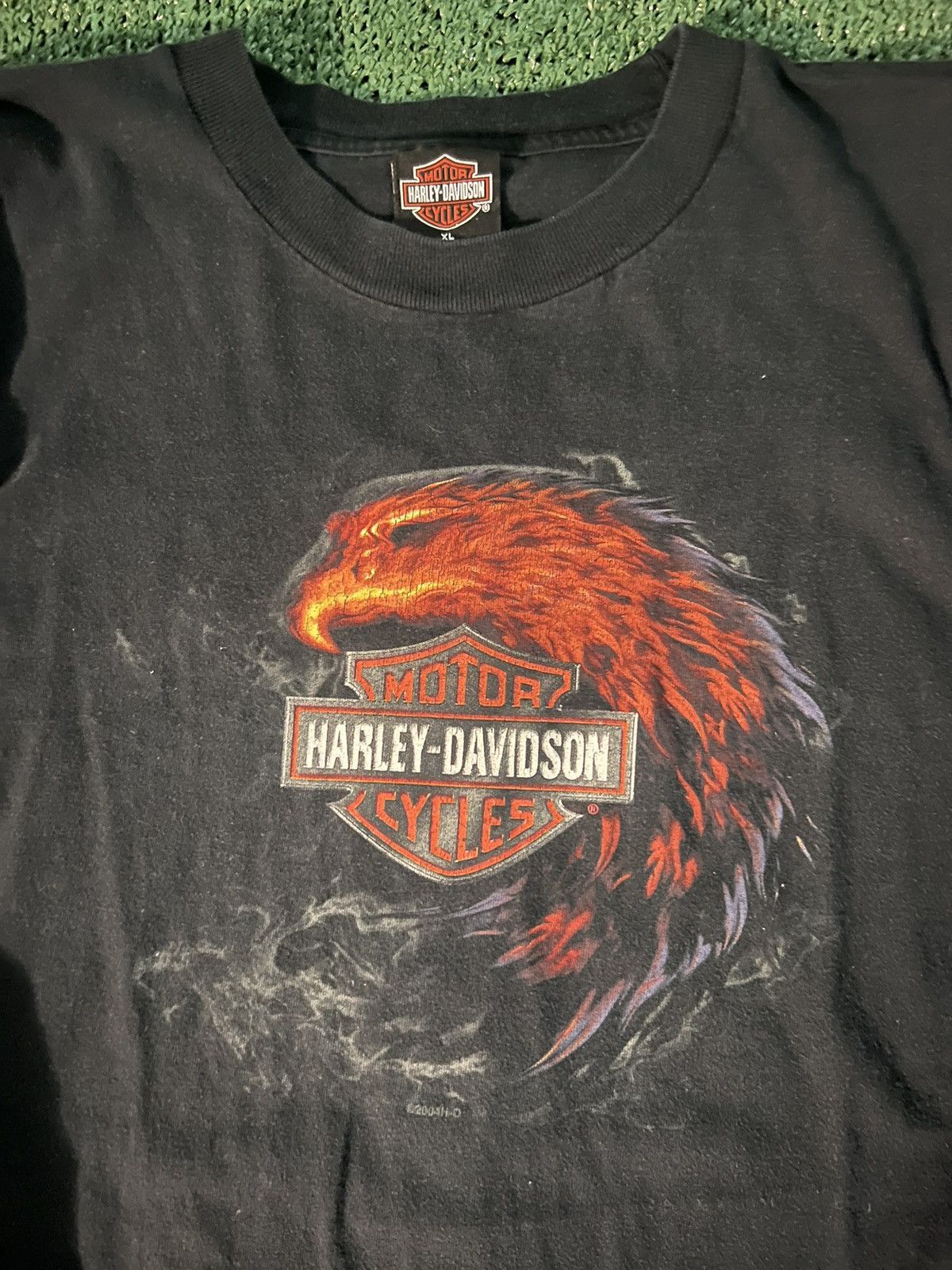 Harley Davidson Made in USA Flame Eagle Harley T-Shirt Size XL Size US XL / EU 56 / 4 - 3 Thumbnail