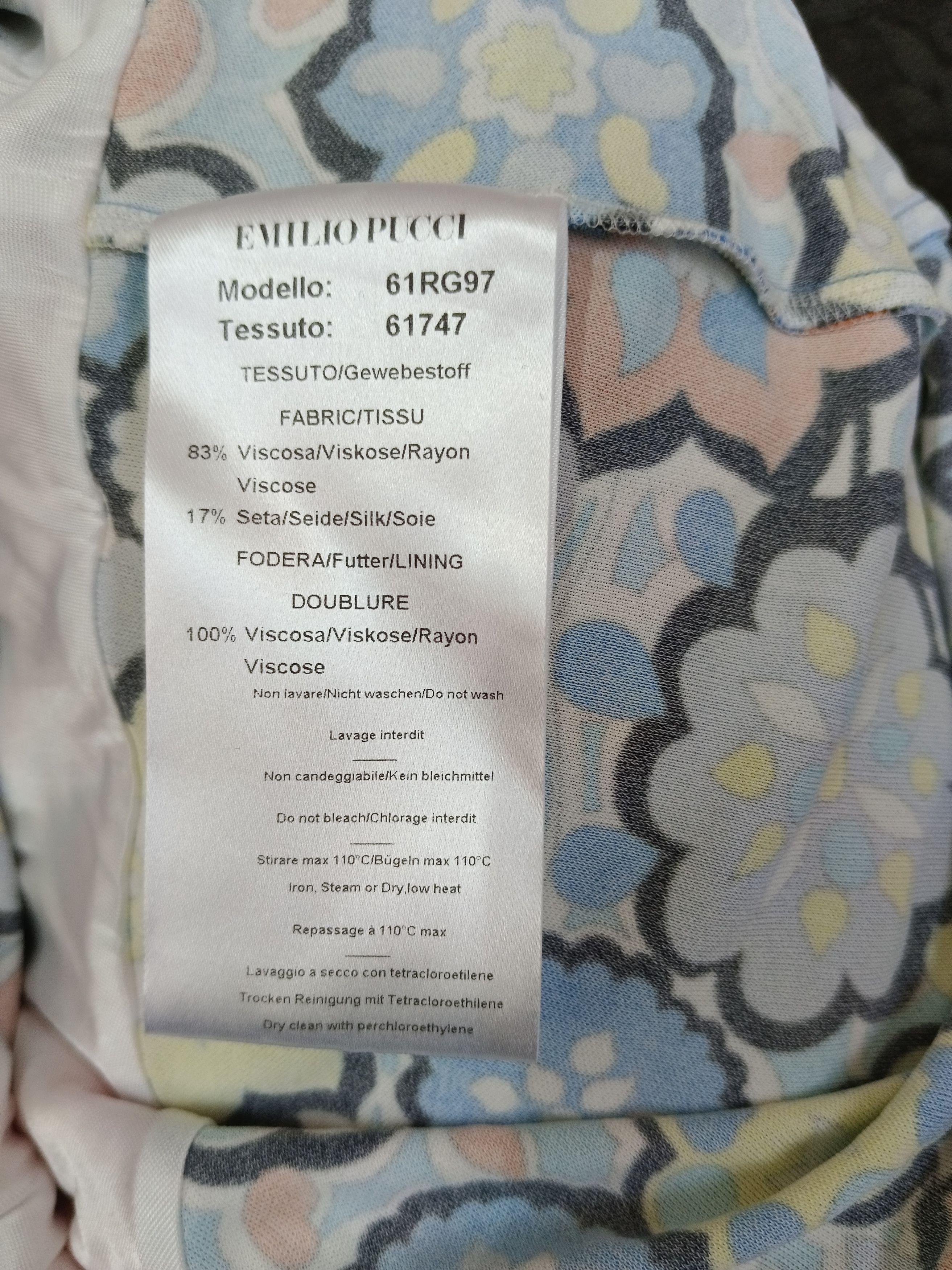 Emilio Pucci Vintage Emilio Pucci Rayon Bold/Contrasting 2000s Size M / US 6-8 / IT 42-44 - 4 Thumbnail